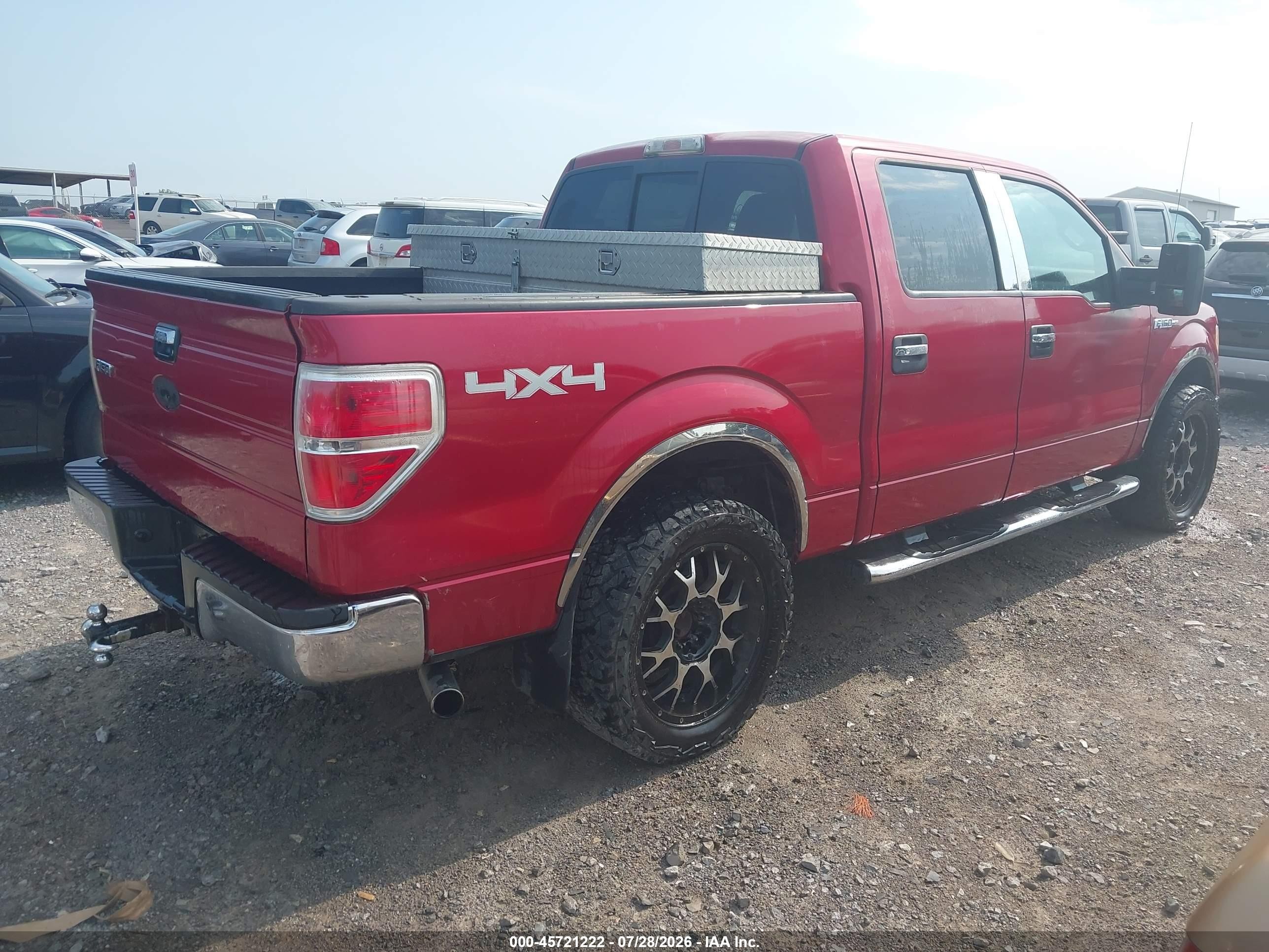 2009 Ford F-150 Fx4/king Ranch/lariat/platinum/xl/xlt Maroon vin: 1FTPW14V29FA11567