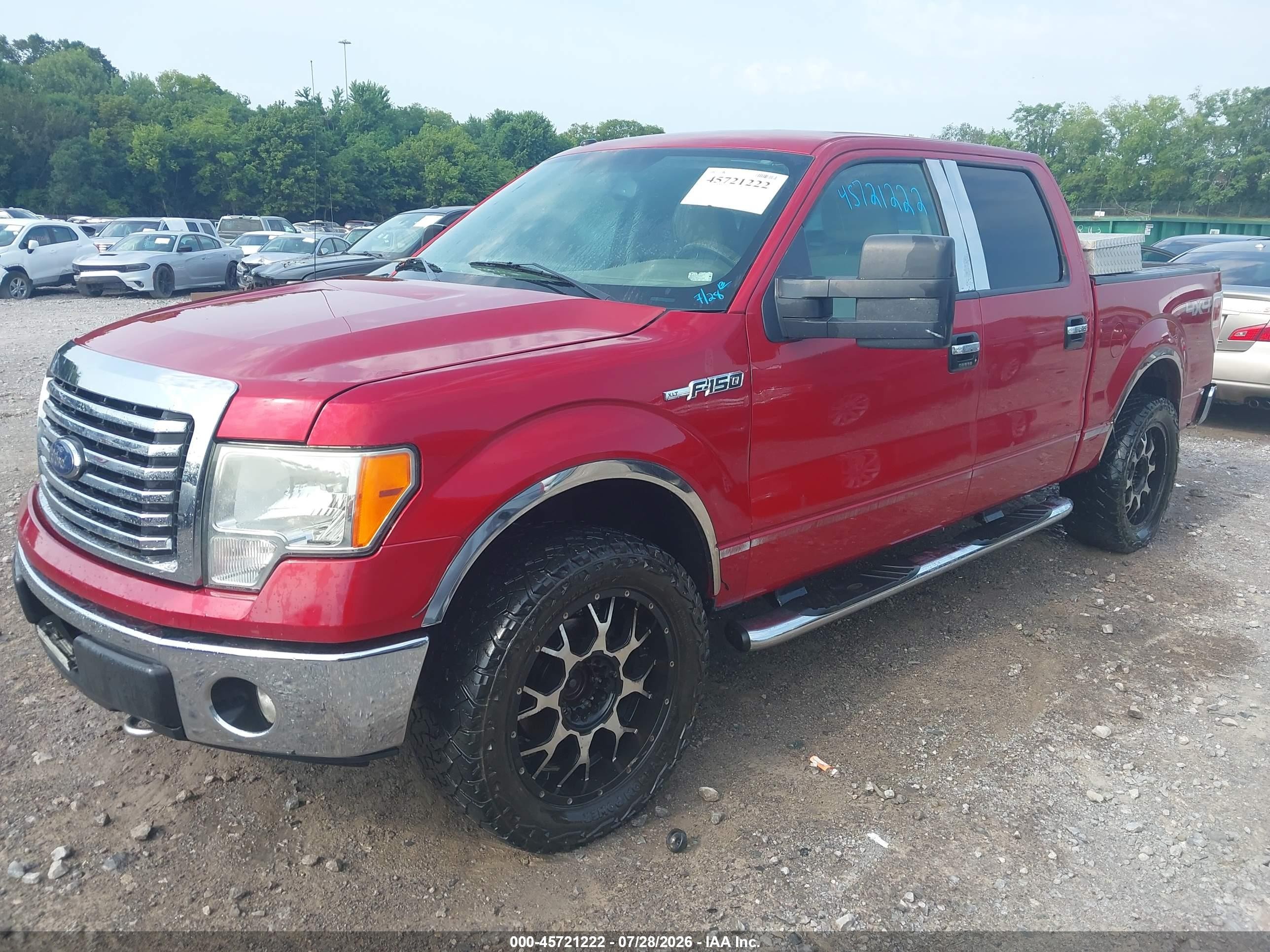 2009 Ford F-150 Fx4/king Ranch/lariat/platinum/xl/xlt Maroon vin: 1FTPW14V29FA11567