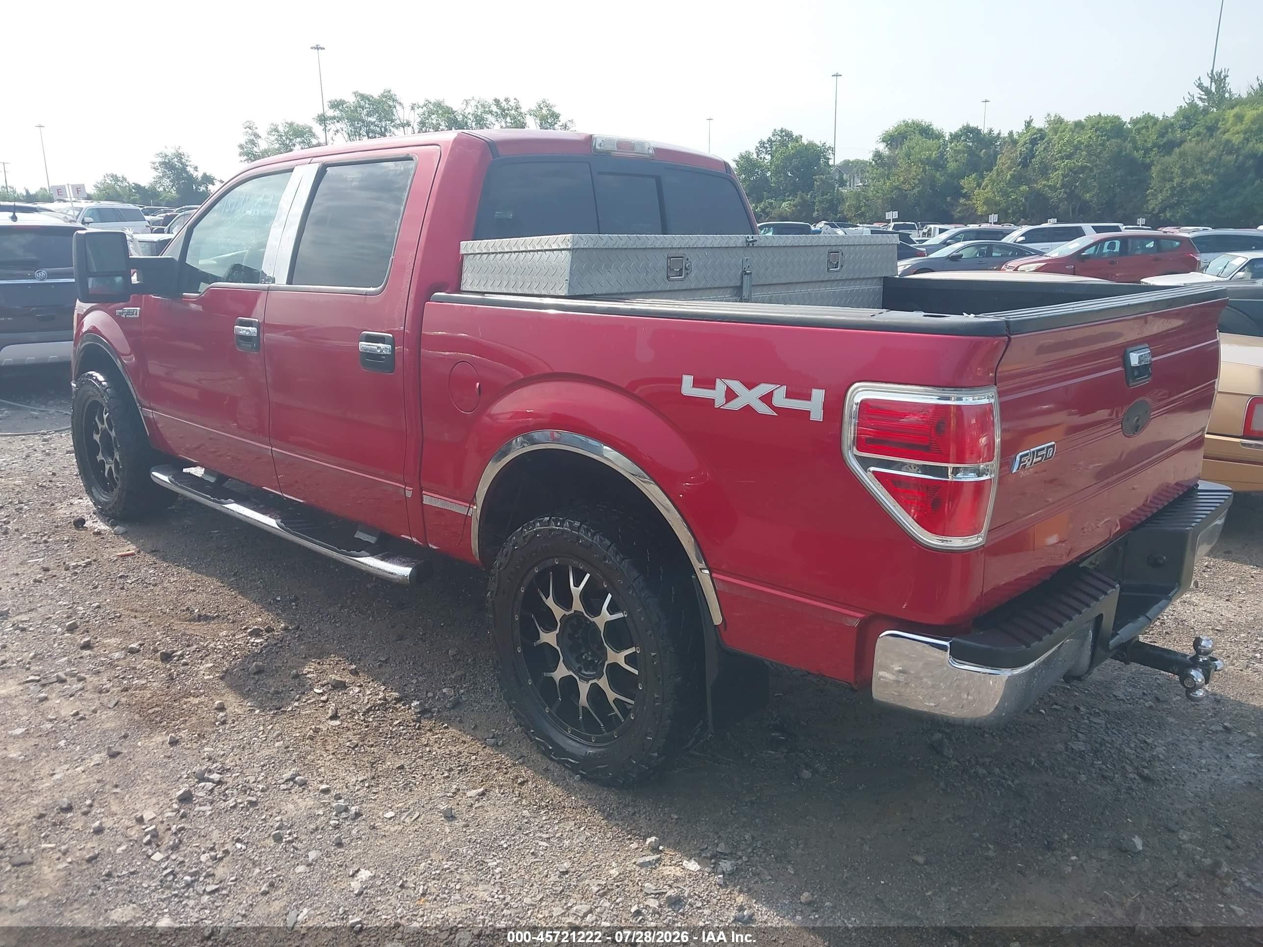 2009 Ford F-150 Fx4/king Ranch/lariat/platinum/xl/xlt Maroon vin: 1FTPW14V29FA11567