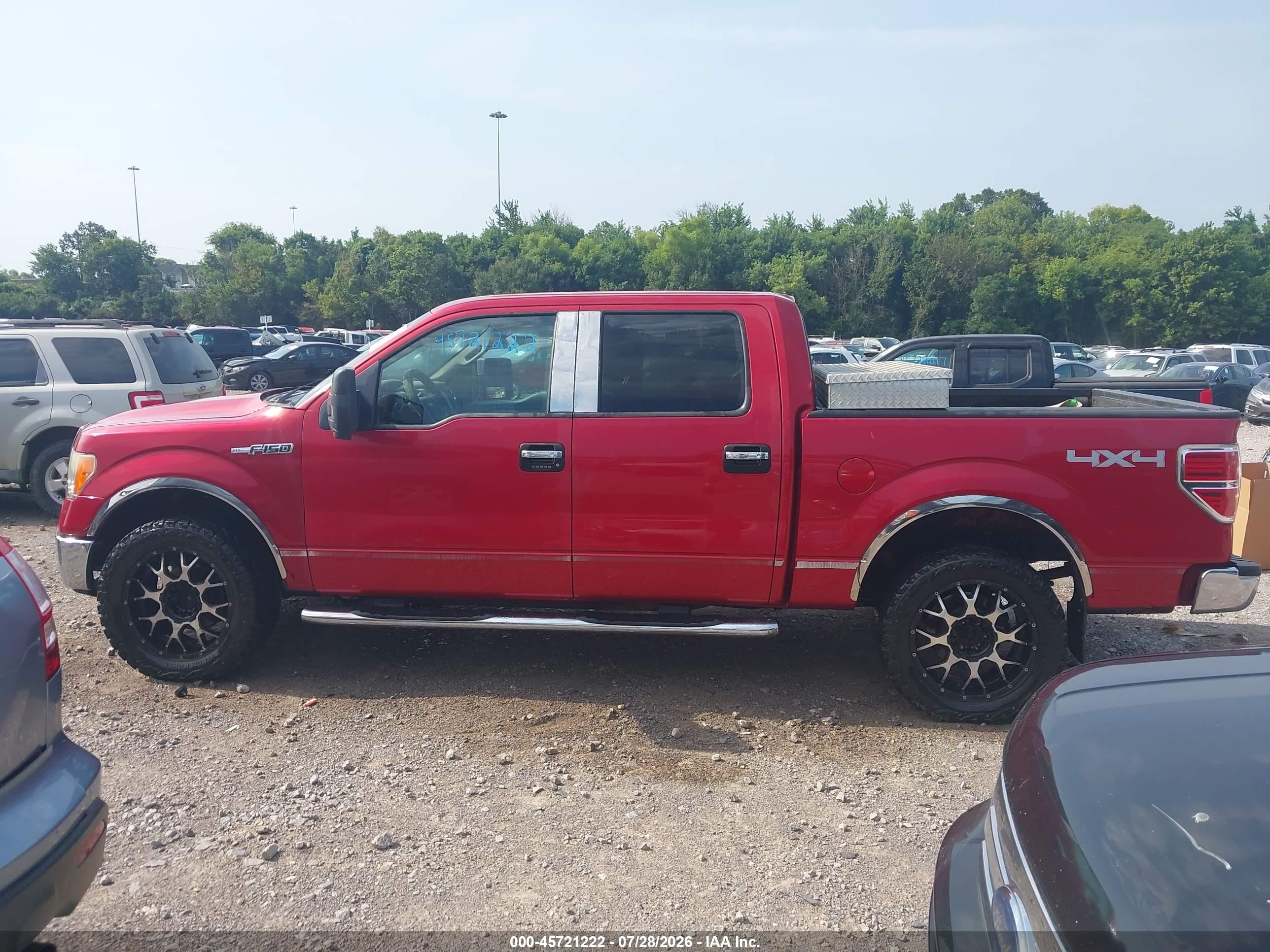 2009 Ford F-150 Fx4/king Ranch/lariat/platinum/xl/xlt Maroon vin: 1FTPW14V29FA11567