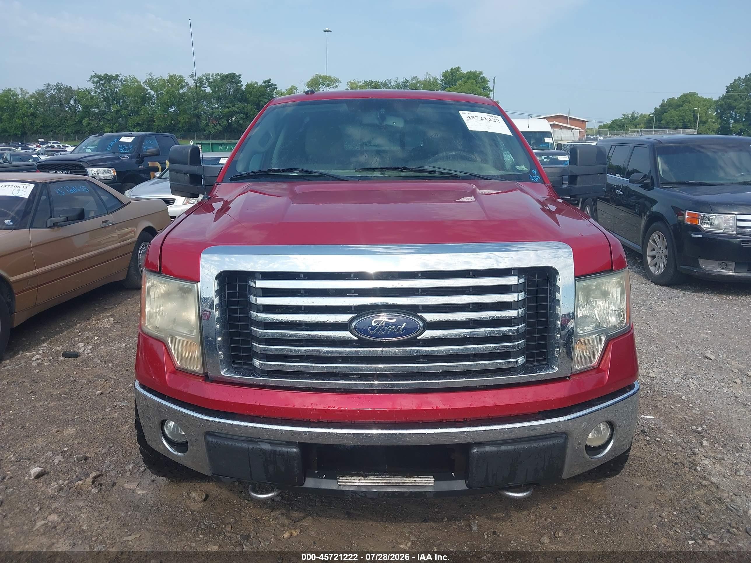 2009 Ford F-150 Fx4/king Ranch/lariat/platinum/xl/xlt Maroon vin: 1FTPW14V29FA11567