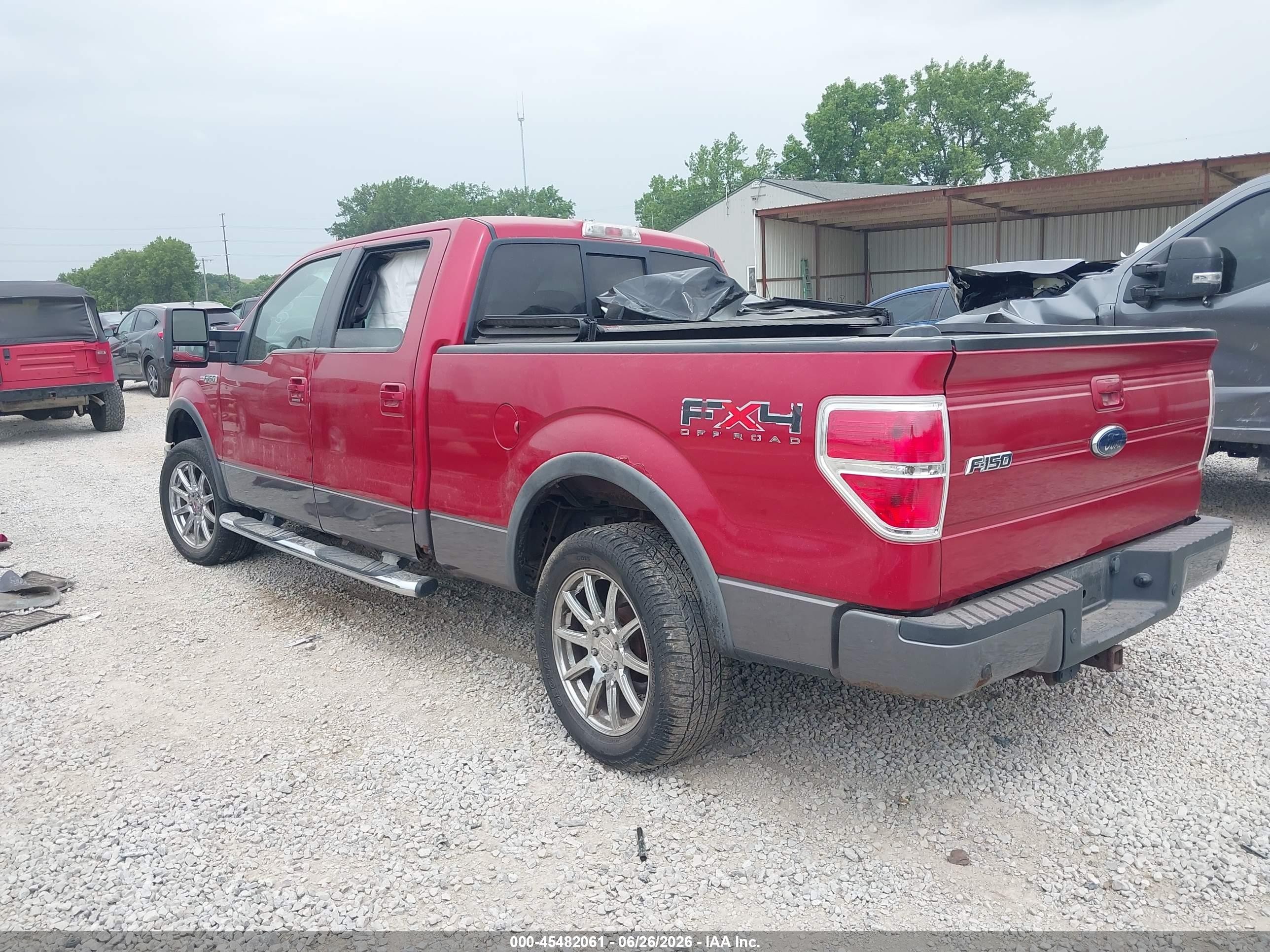 2009 Ford F-150 Fx4/king Ranch/lariat/platinum/xl/xlt Red vin: 1FTPW14V29FA46061