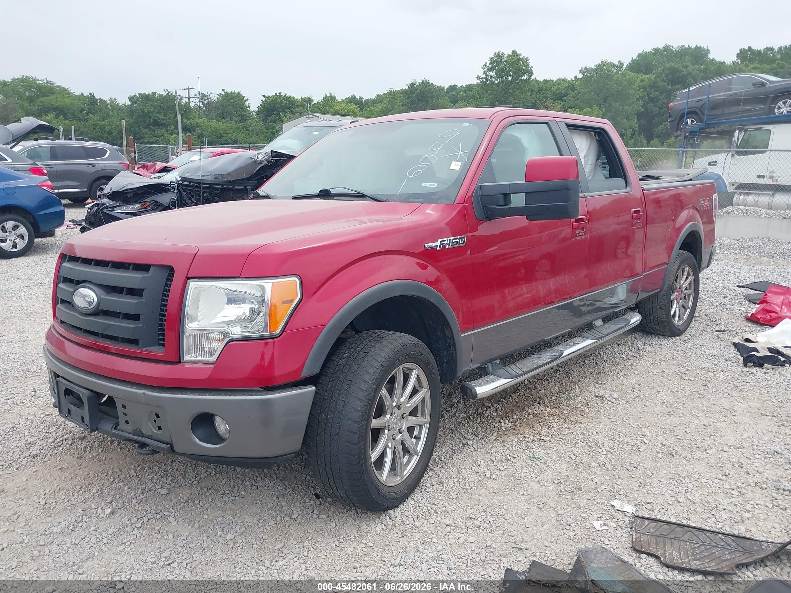 2009 Ford F-150 Fx4/king Ranch/lariat/platinum/xl/xlt Red vin: 1FTPW14V29FA46061