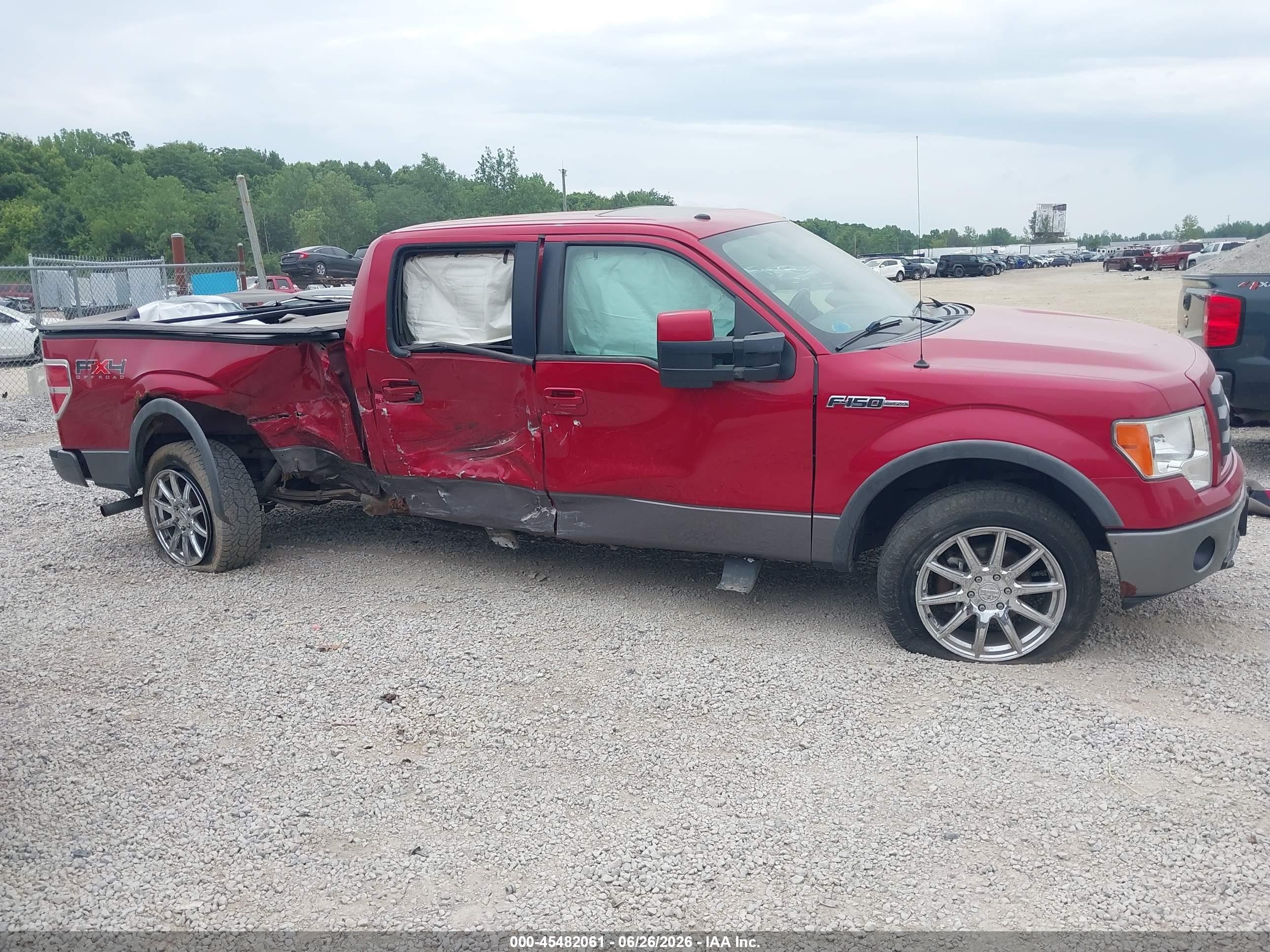 2009 Ford F-150 Fx4/king Ranch/lariat/platinum/xl/xlt Red vin: 1FTPW14V29FA46061