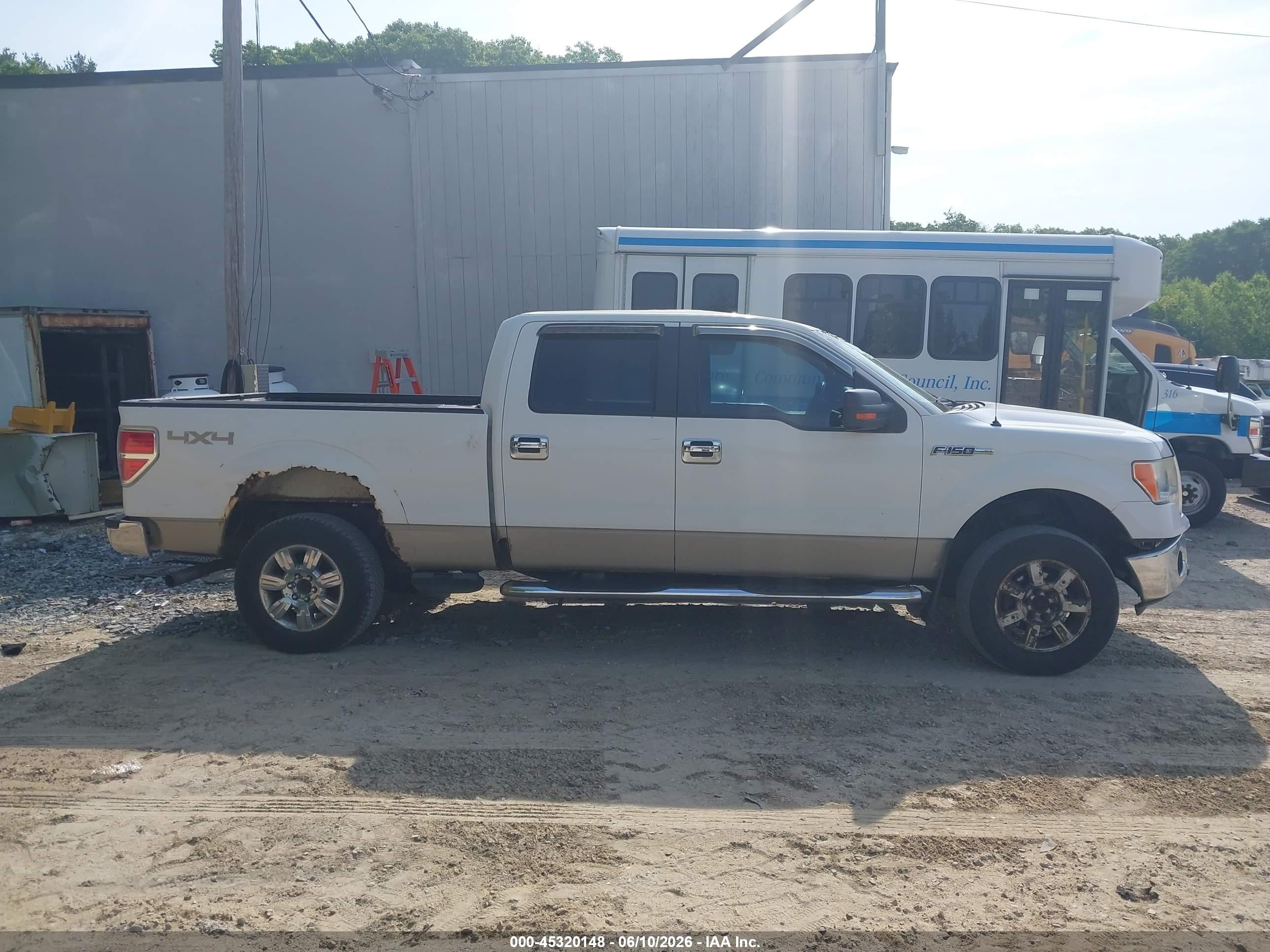 2009 Ford F-150 Fx4/king Ranch/lariat/platinum/xl/xlt White vin: 1FTPW14V29FB23530
