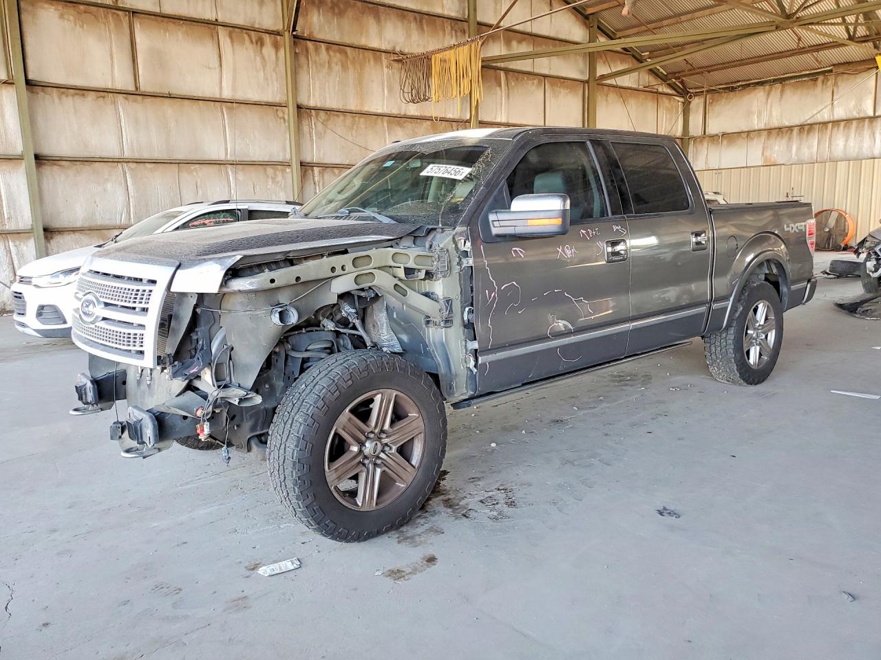 2009 Ford F150 Supercrew Gray vin: 1FTPW14V29FB48492