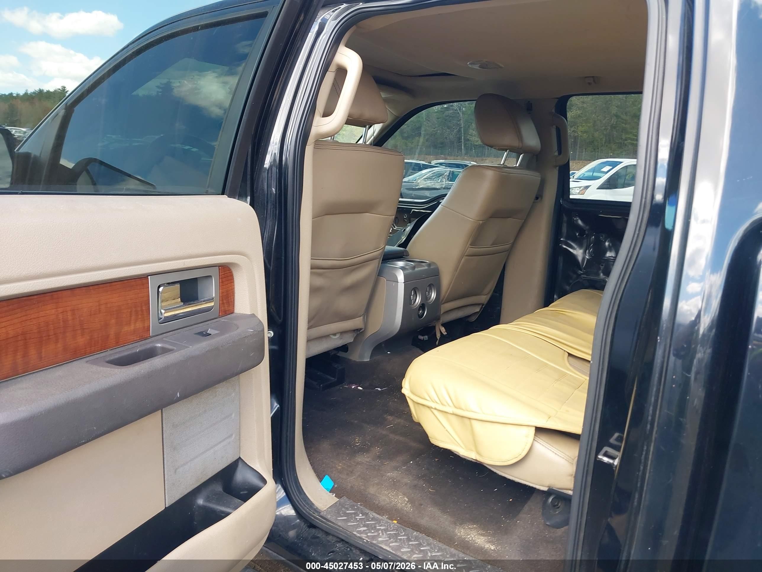2009 Ford F-150 Fx4/king Ranch/lariat/platinum/xl/xlt Black vin: 1FTPW14V29KB51805