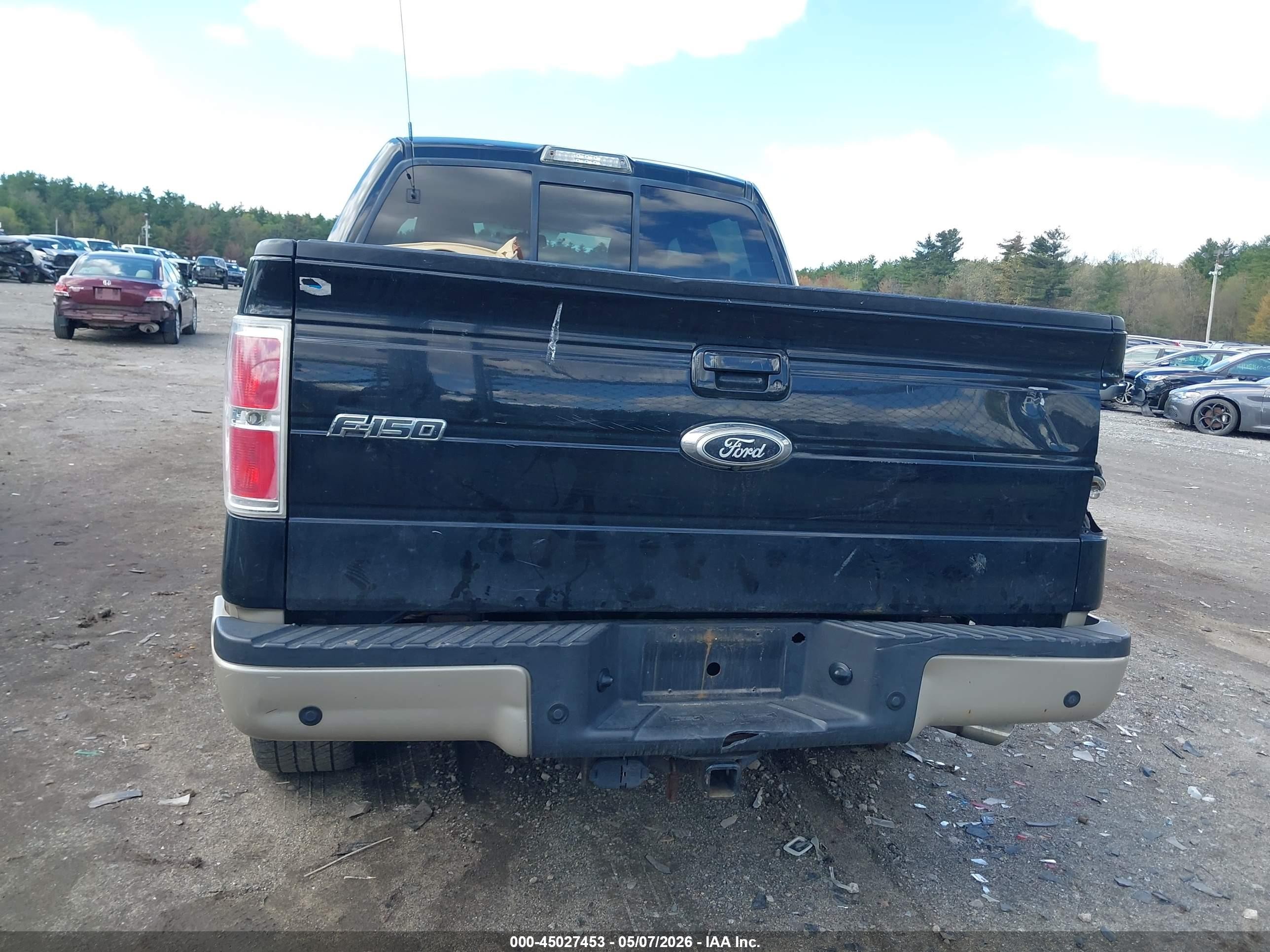 2009 Ford F-150 Fx4/king Ranch/lariat/platinum/xl/xlt Black vin: 1FTPW14V29KB51805