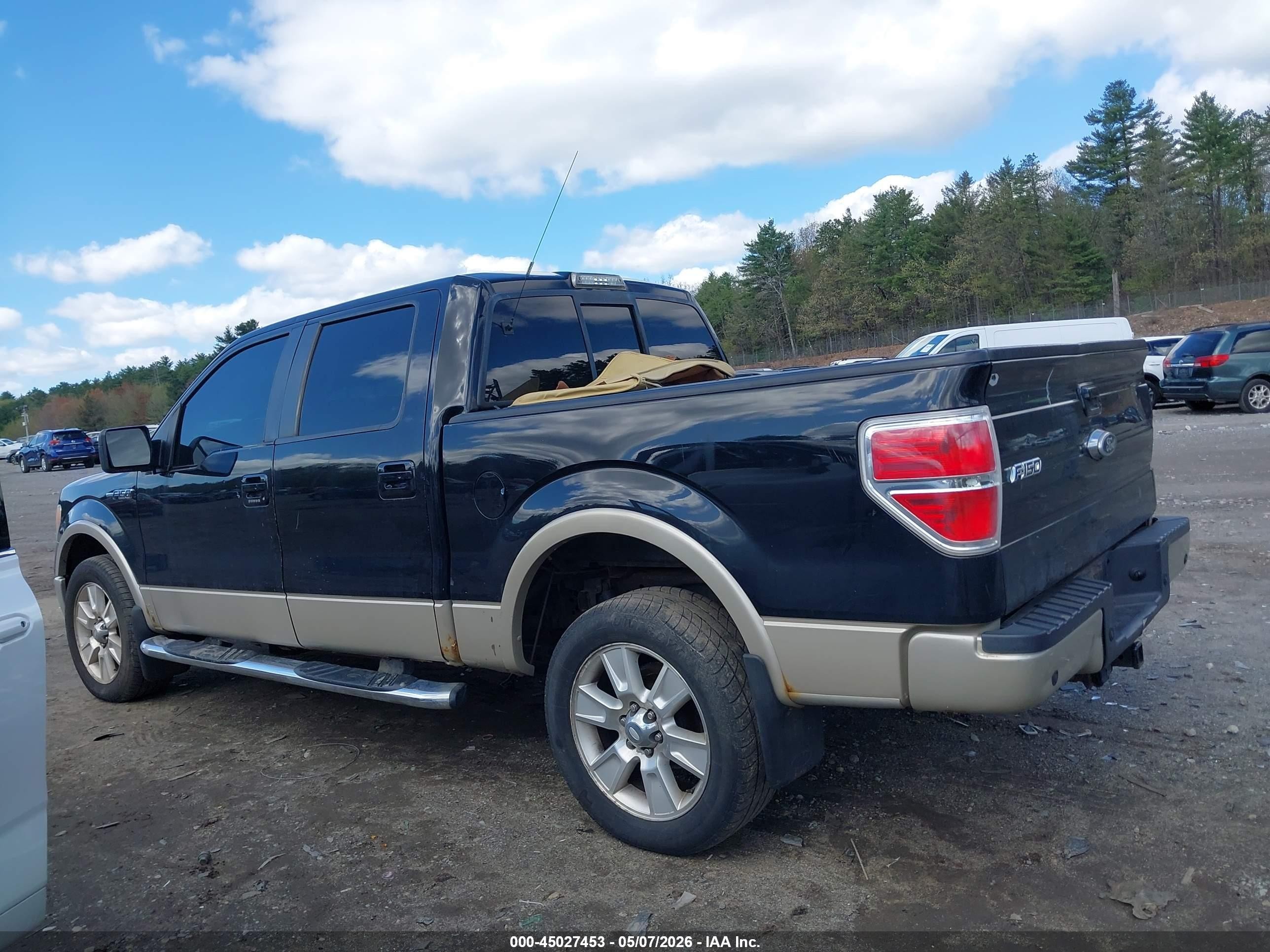 2009 Ford F-150 Fx4/king Ranch/lariat/platinum/xl/xlt Black vin: 1FTPW14V29KB51805