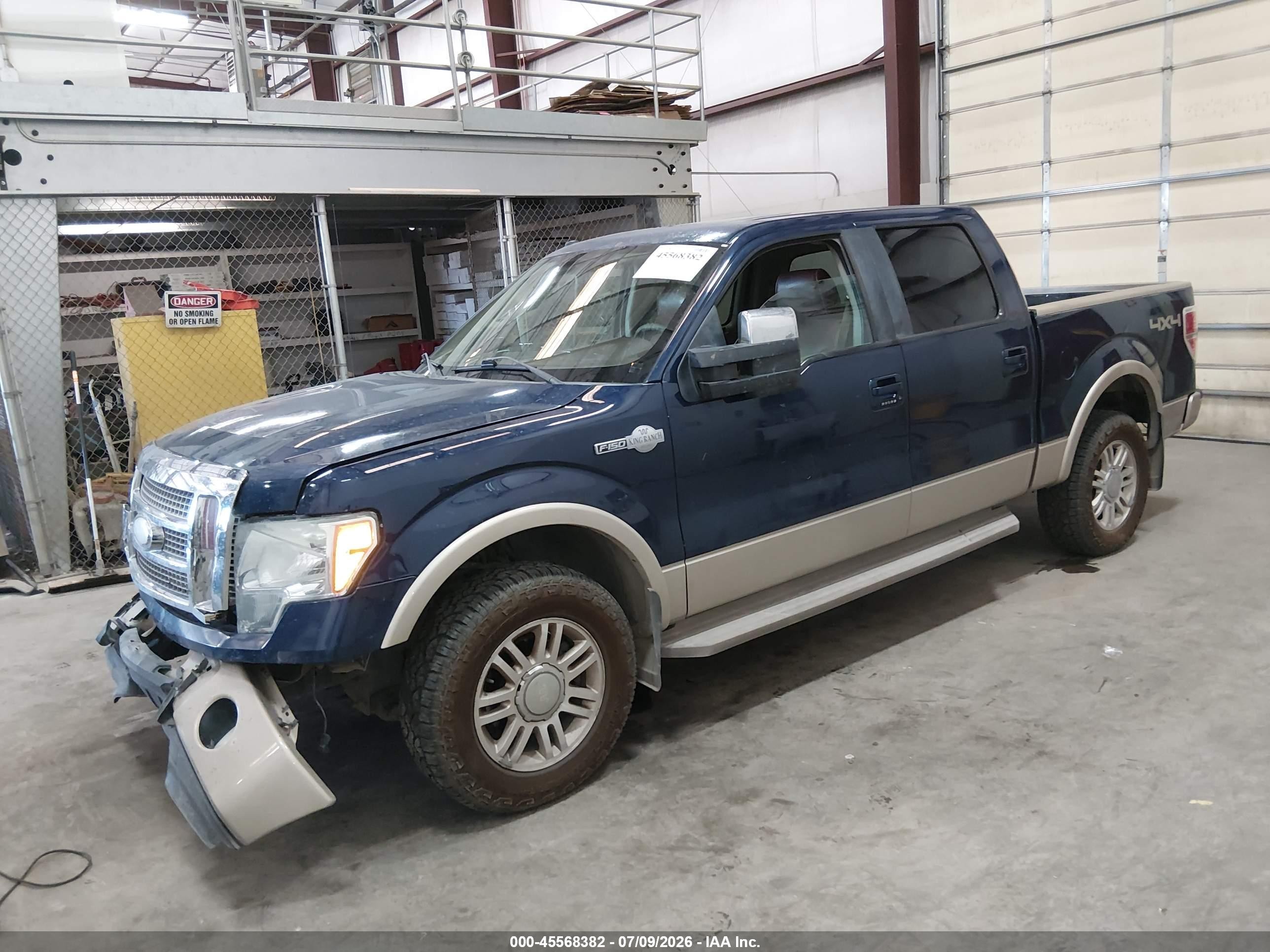 2009 Ford F-150 Fx4/king Ranch/lariat/platinum/xl/xlt Blue vin: 1FTPW14V29KB90913