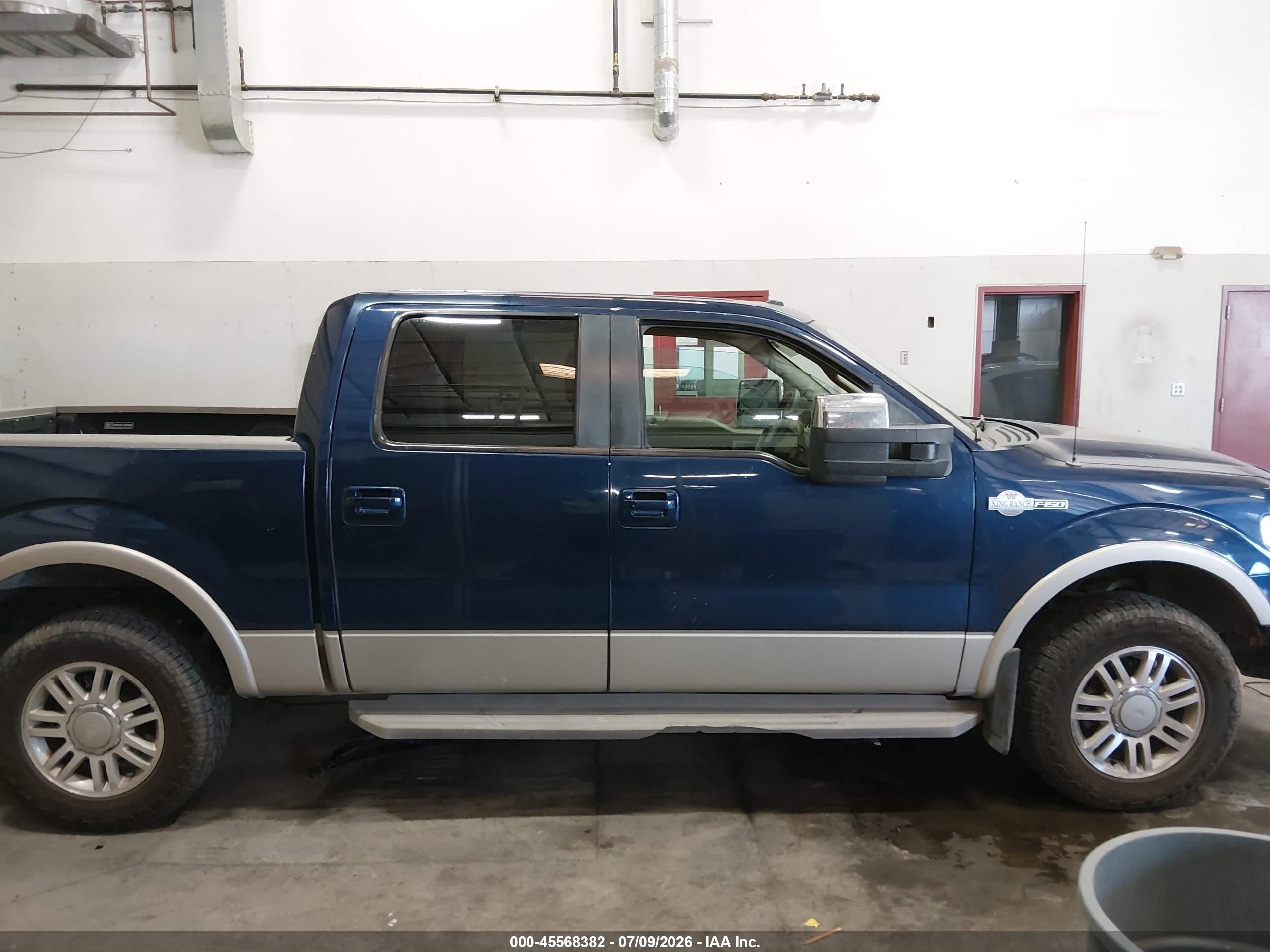 2009 Ford F-150 Fx4/king Ranch/lariat/platinum/xl/xlt Blue vin: 1FTPW14V29KB90913