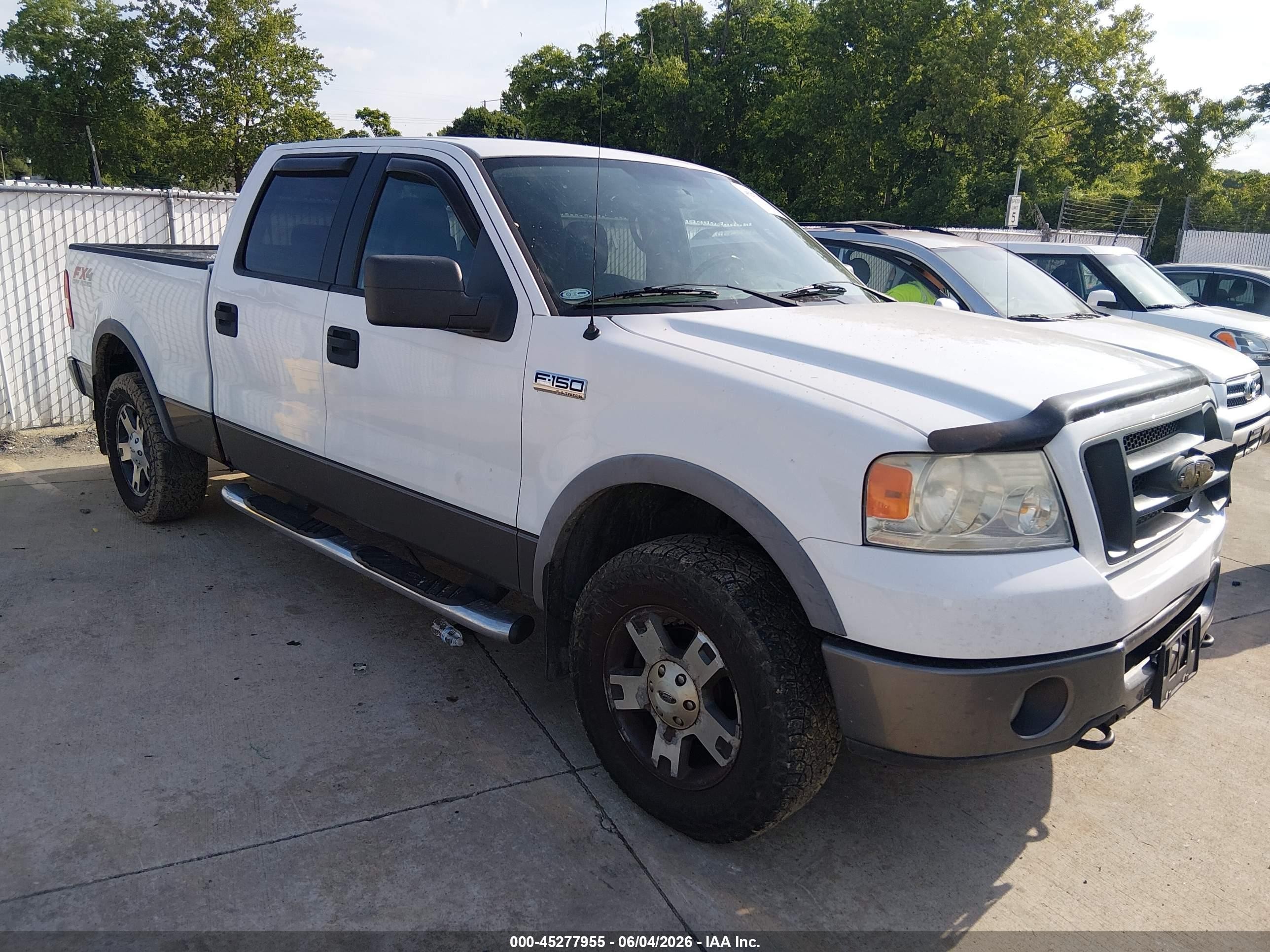 2006 Ford F-150 Fx4/lariat/xlt White vin: 1FTPW14V36KD75726