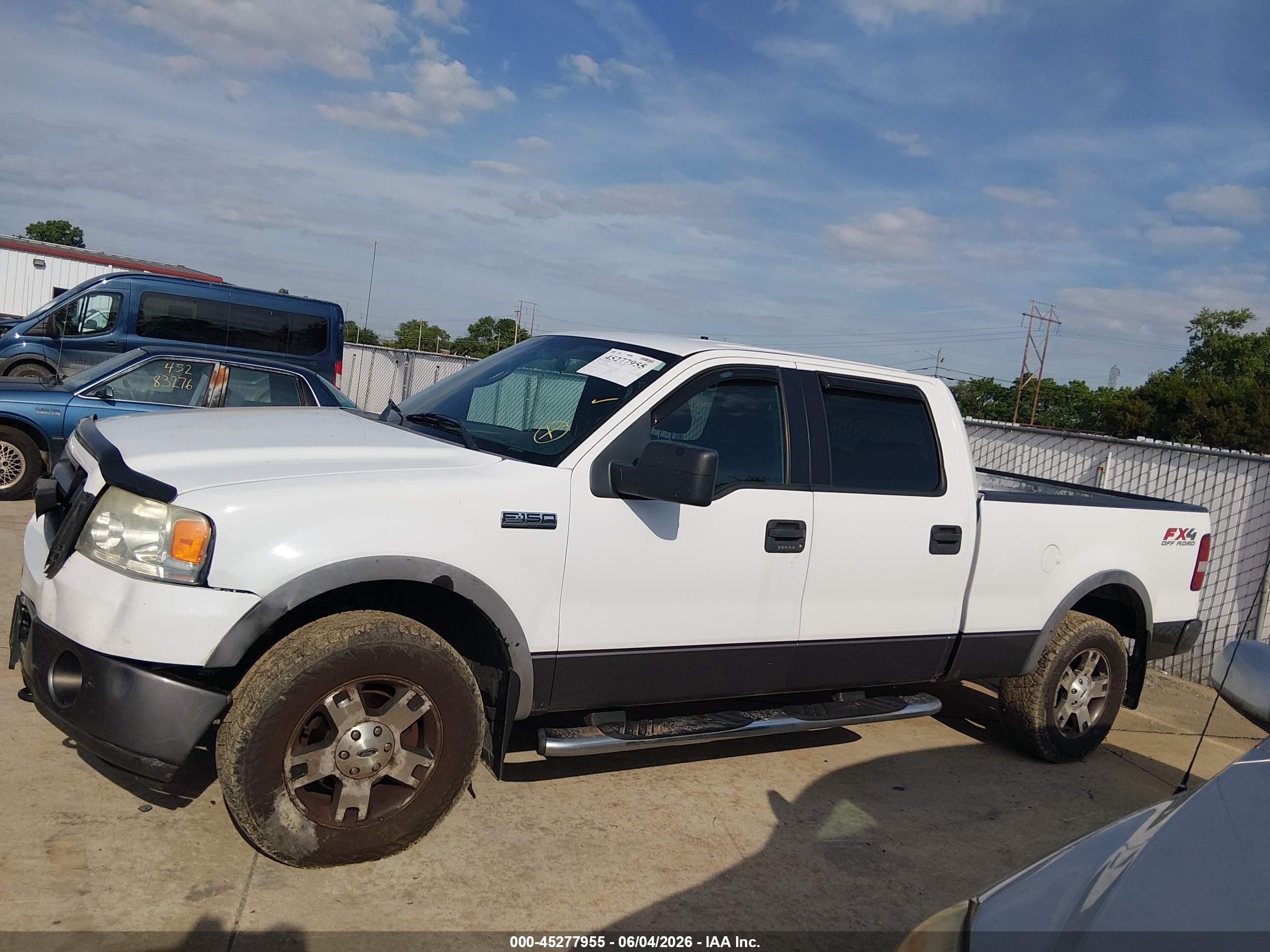 2006 Ford F-150 Fx4/lariat/xlt White vin: 1FTPW14V36KD75726