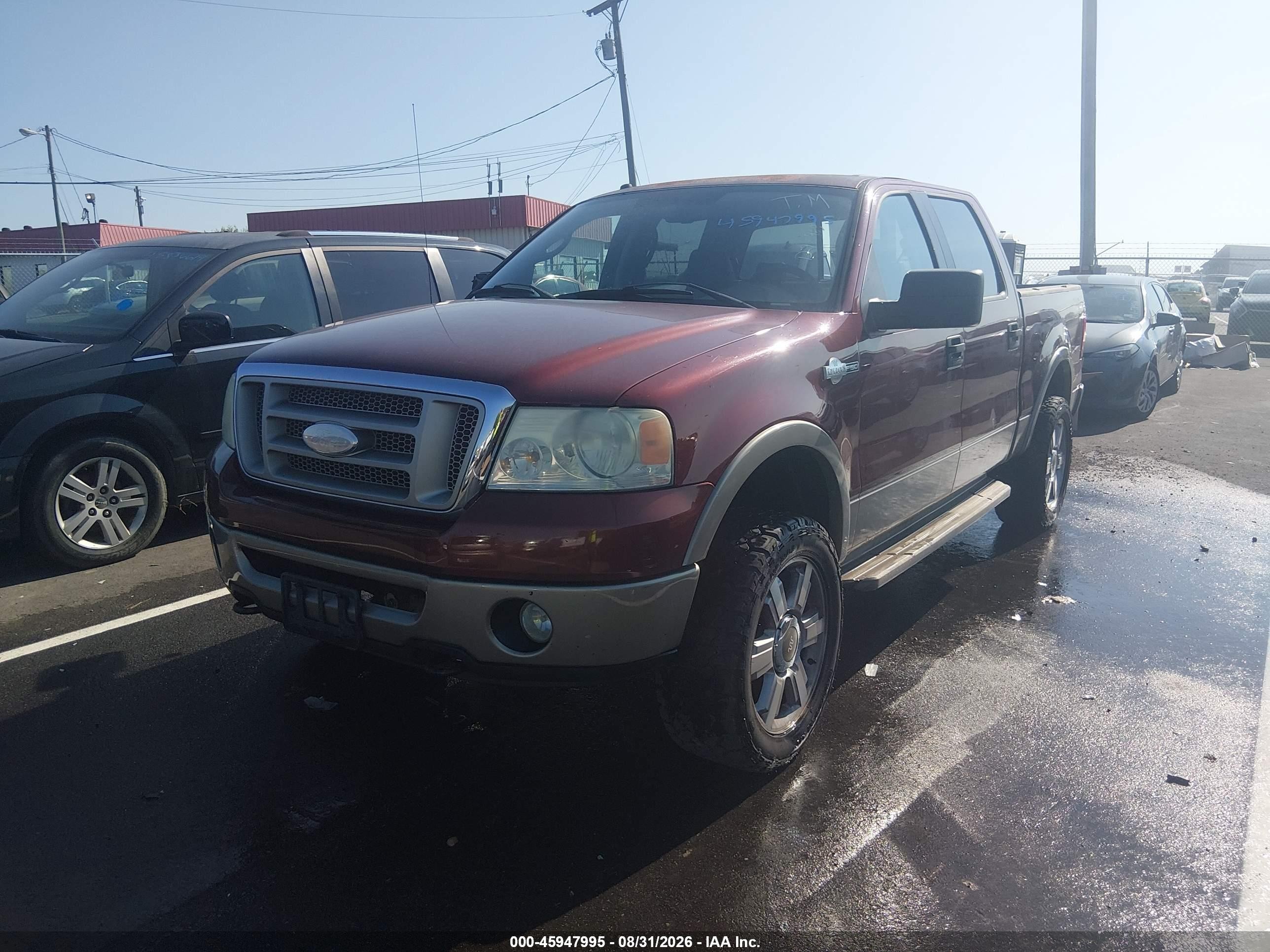 2006 Ford F-150 Fx4/lariat/xlt Red vin: 1FTPW14V36KD92963