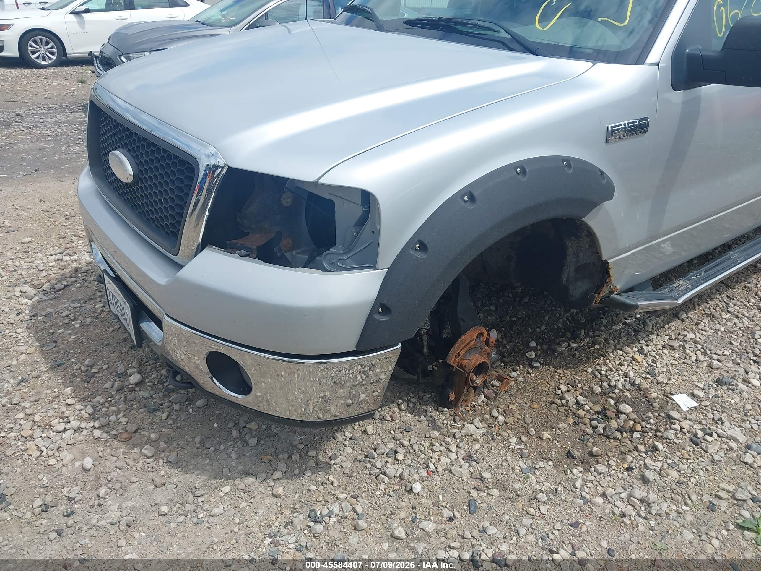2007 Ford F-150 Fx4/lariat/xlt Silver vin: 1FTPW14V37FA06200