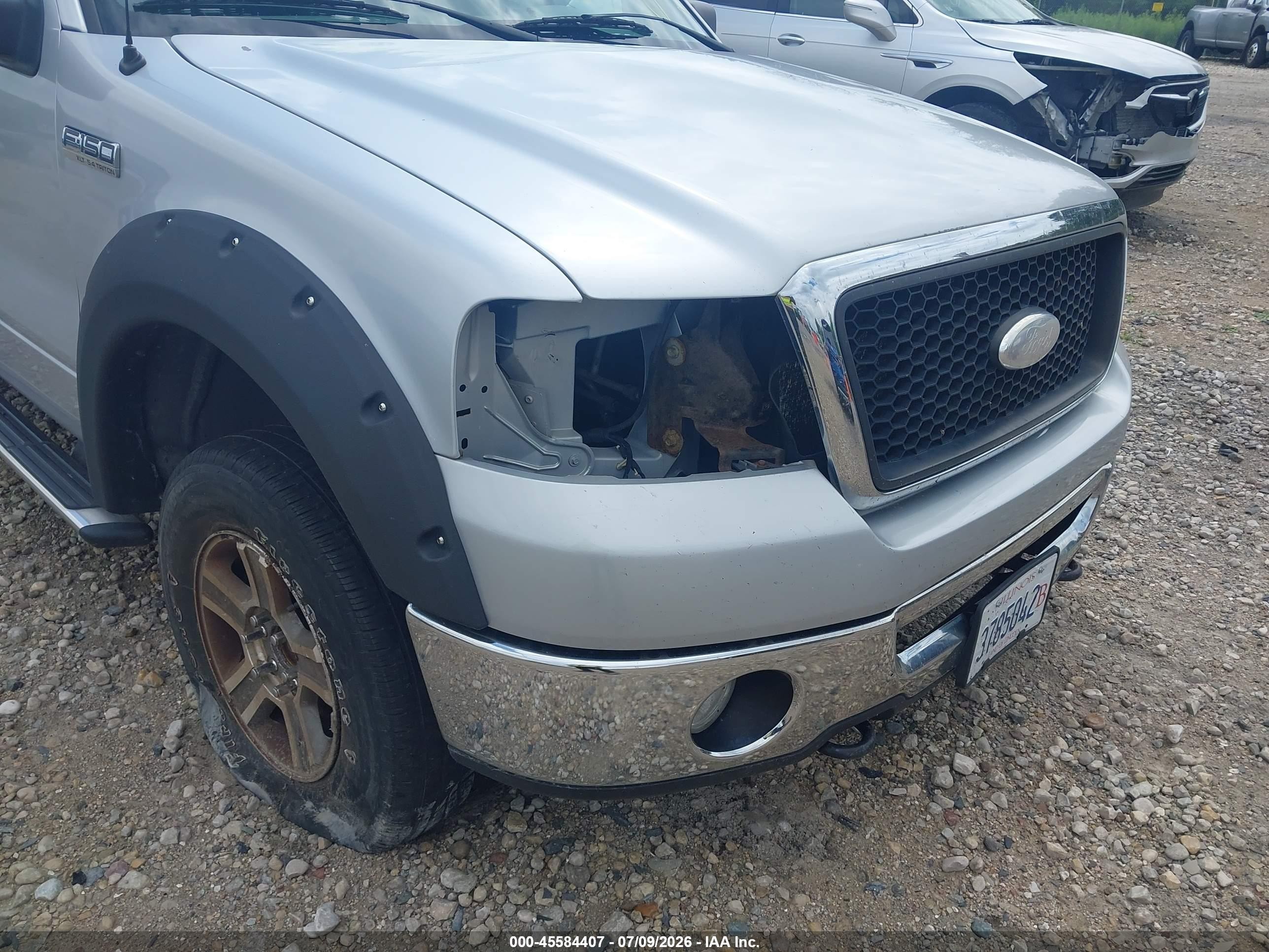 2007 Ford F-150 Fx4/lariat/xlt Silver vin: 1FTPW14V37FA06200