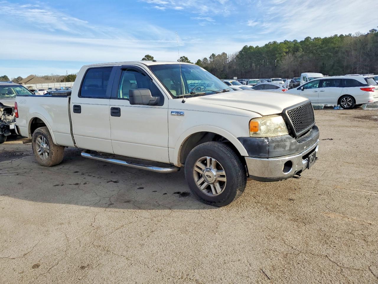 2007 Ford F150 Supercrew White vin: 1FTPW14V37FA51878