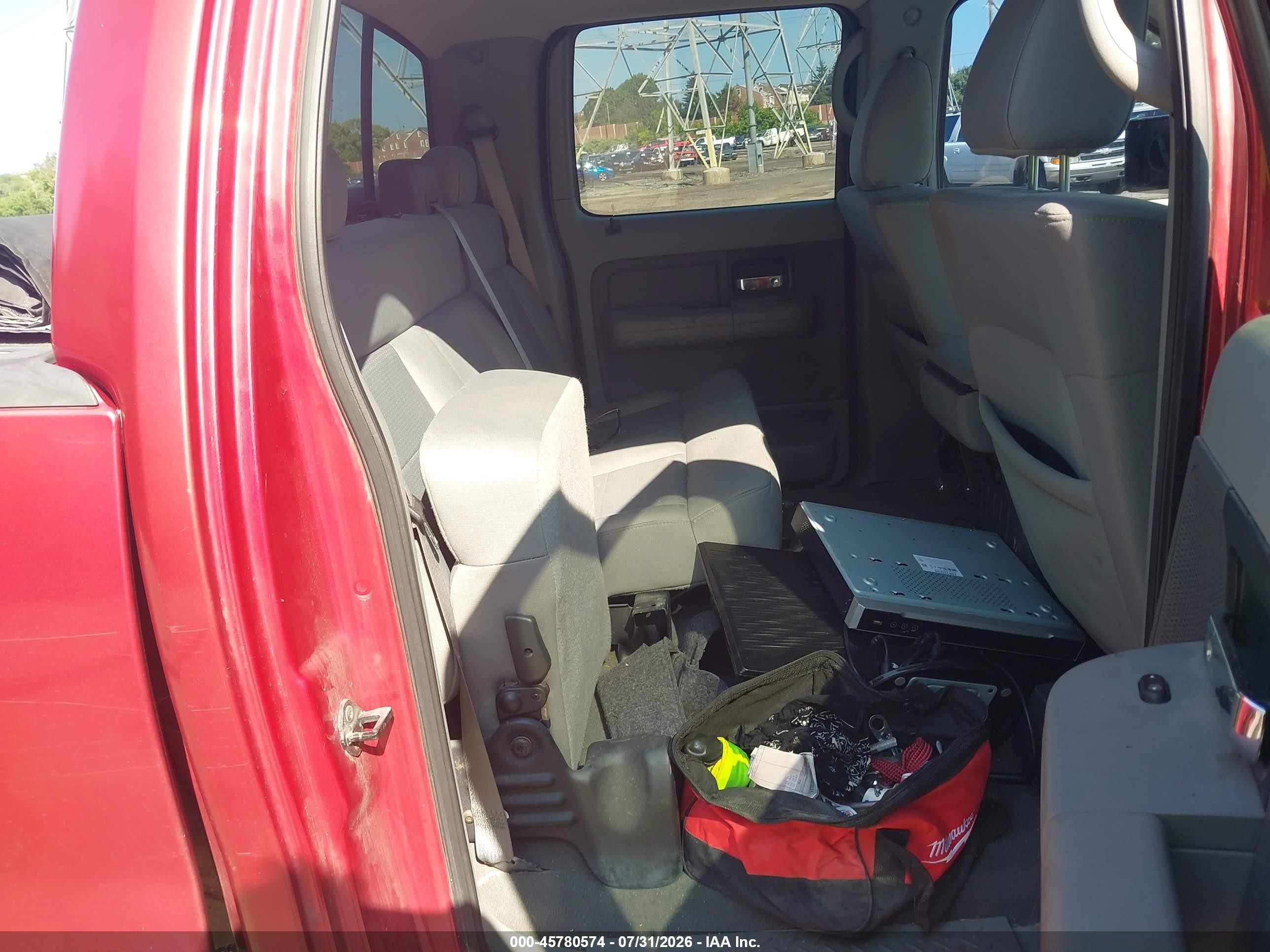 2007 Ford F-150 Fx4/lariat/xlt Red vin: 1FTPW14V37FA74612
