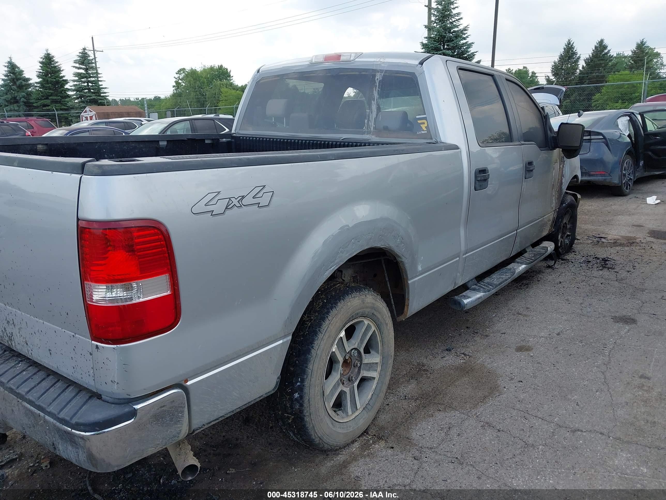 2007 Ford F-150 Fx4/lariat/xlt Silver vin: 1FTPW14V37FB47851