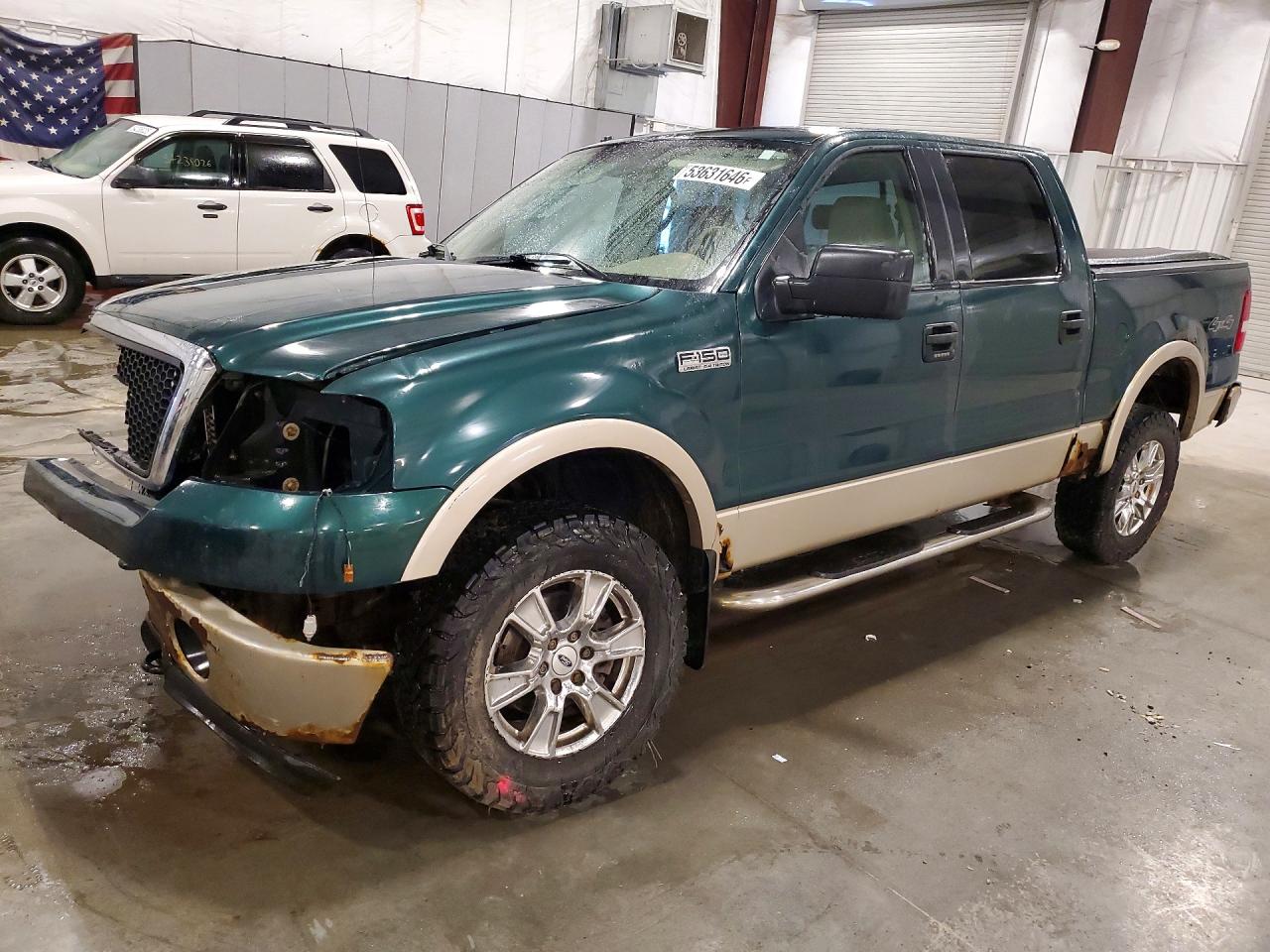 2007 Ford F150 Supercrew Green vin: 1FTPW14V37FB61068