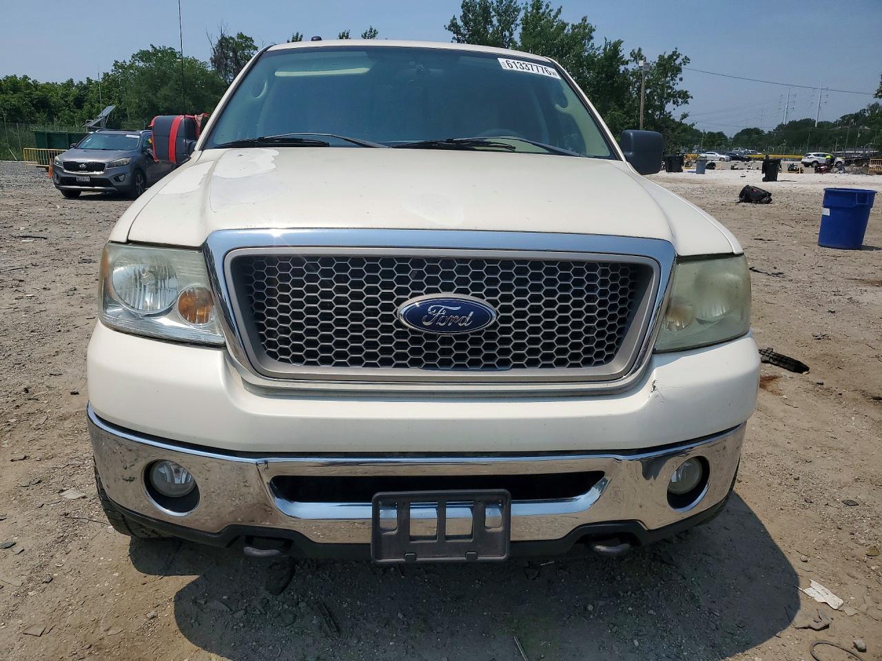 2007 Ford F150 Supercrew White vin: 1FTPW14V37FB73835