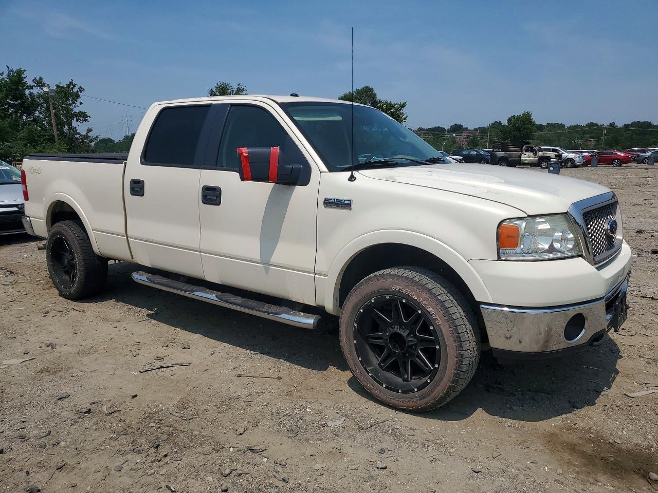 2007 Ford F150 Supercrew White vin: 1FTPW14V37FB73835