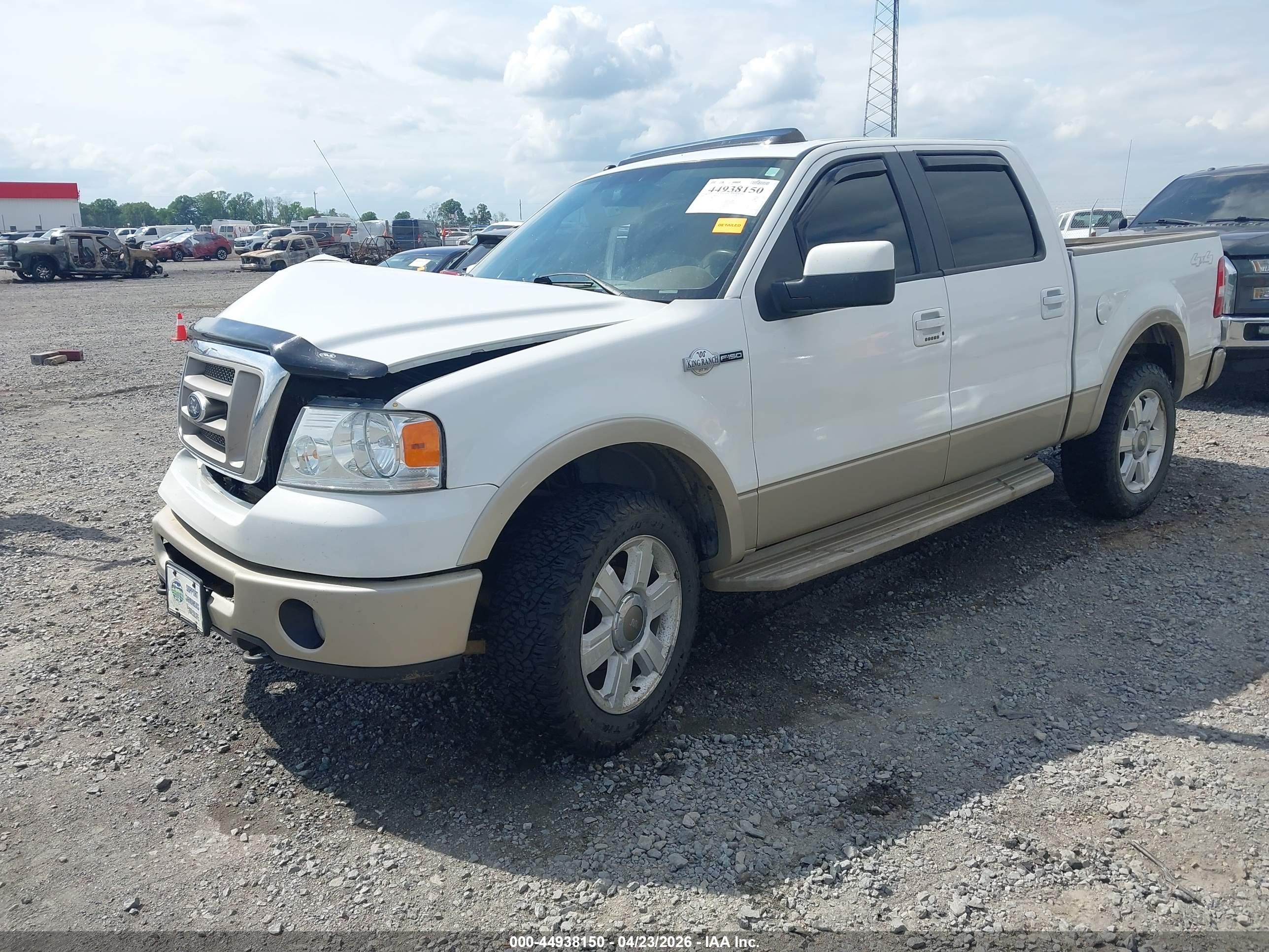 2007 Ford F-150 Fx4/lariat/xlt White vin: 1FTPW14V37KA78523