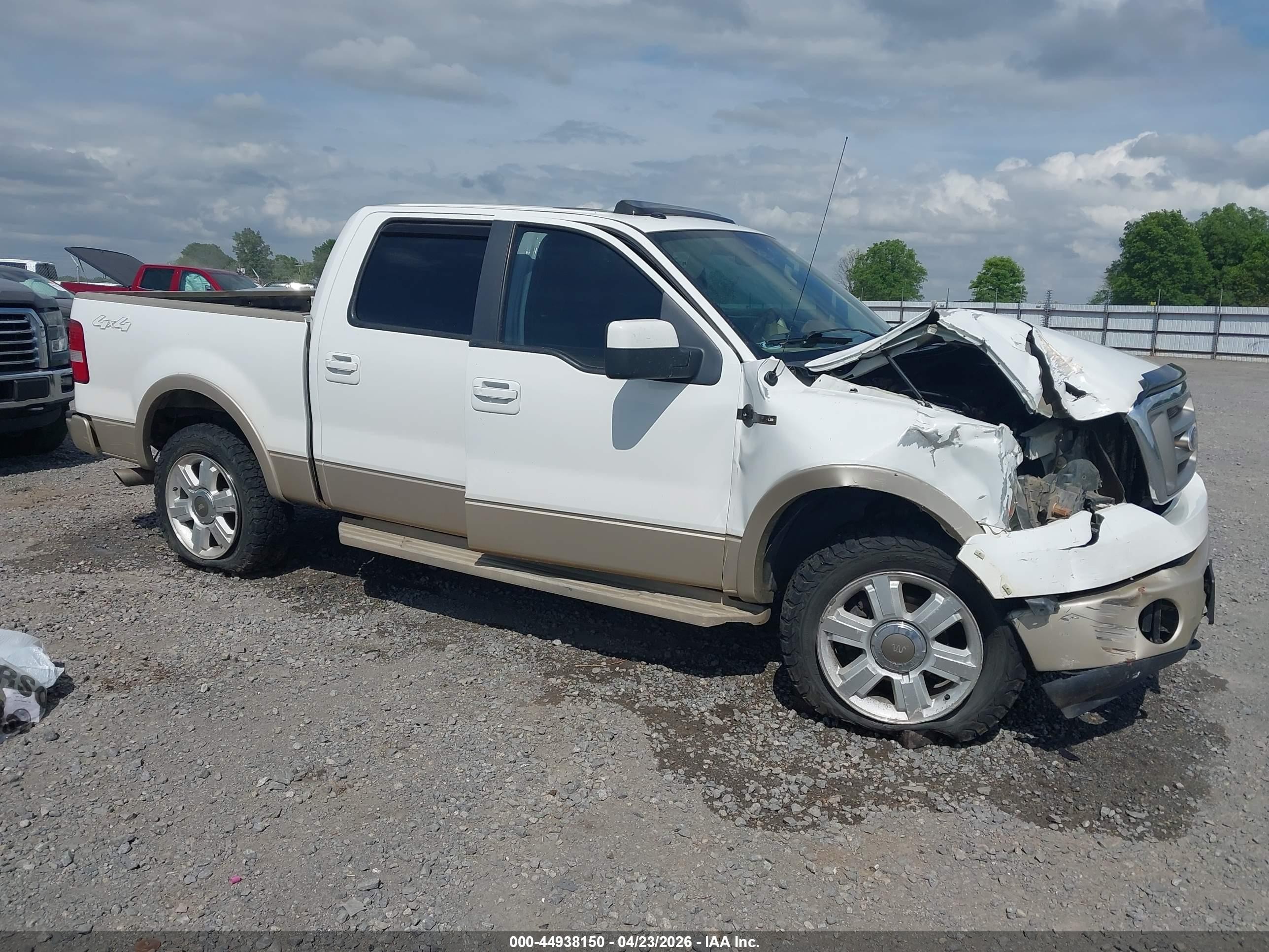 2007 Ford F-150 Fx4/lariat/xlt White vin: 1FTPW14V37KA78523