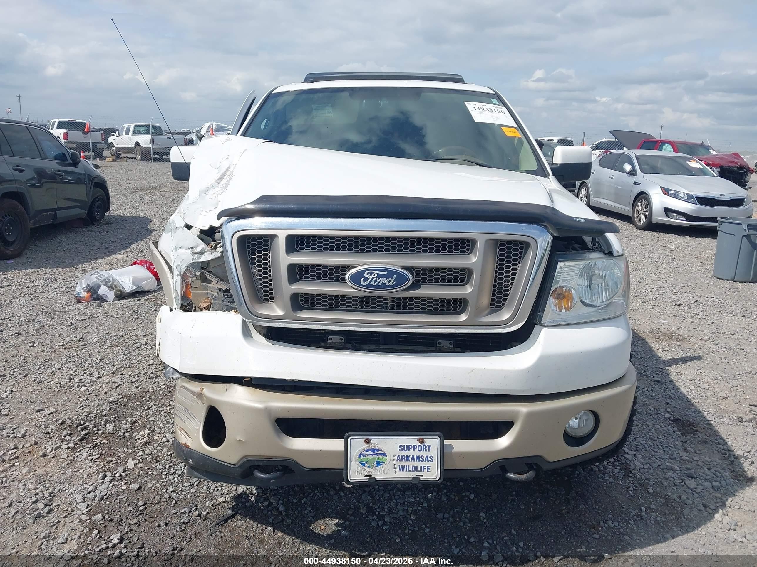 2007 Ford F-150 Fx4/lariat/xlt White vin: 1FTPW14V37KA78523