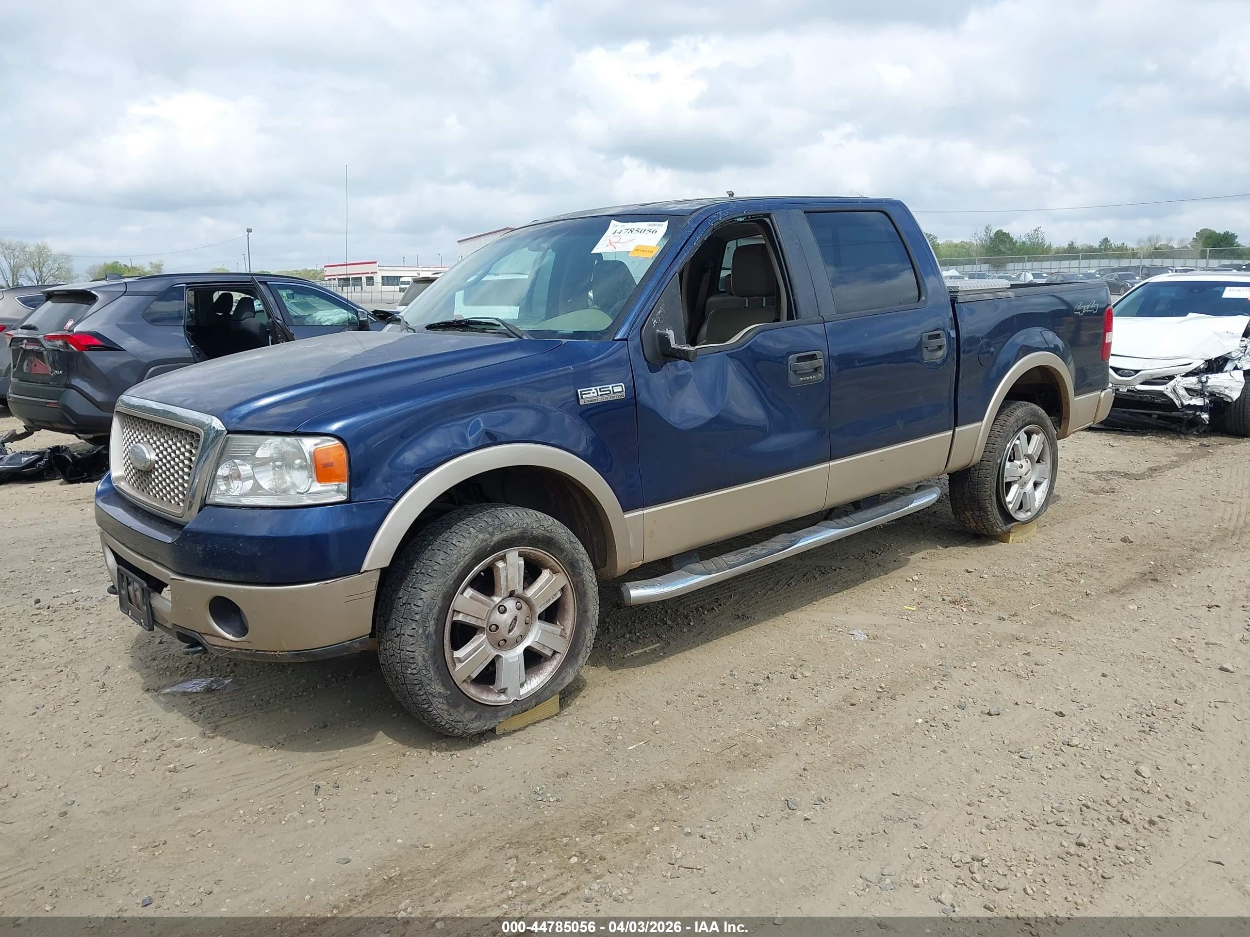2007 Ford F-150 Fx4/lariat/xlt Blue vin: 1FTPW14V37KB00598
