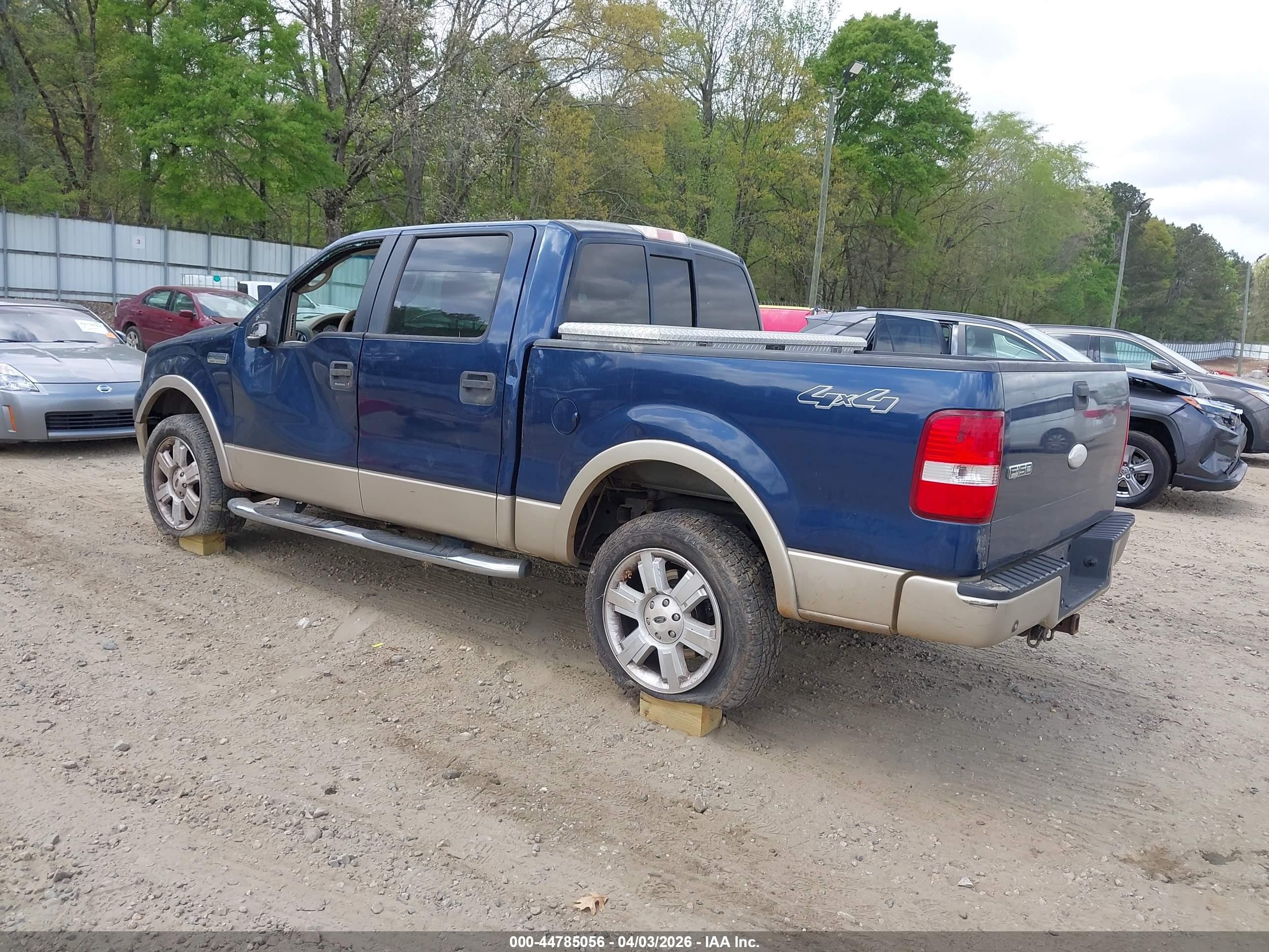 2007 Ford F-150 Fx4/lariat/xlt Blue vin: 1FTPW14V37KB00598