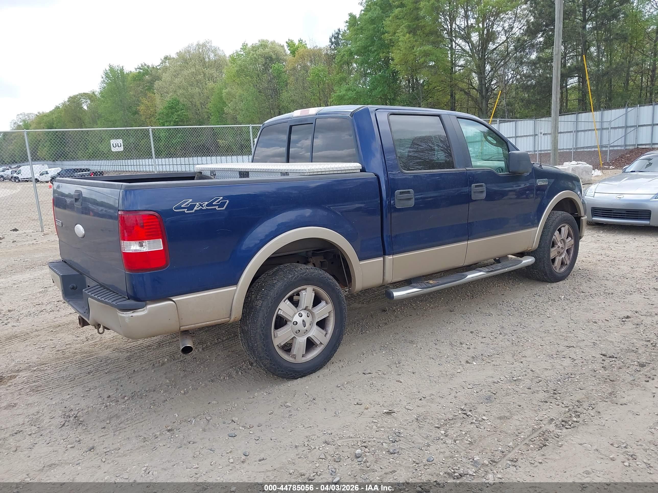 2007 Ford F-150 Fx4/lariat/xlt Blue vin: 1FTPW14V37KB00598