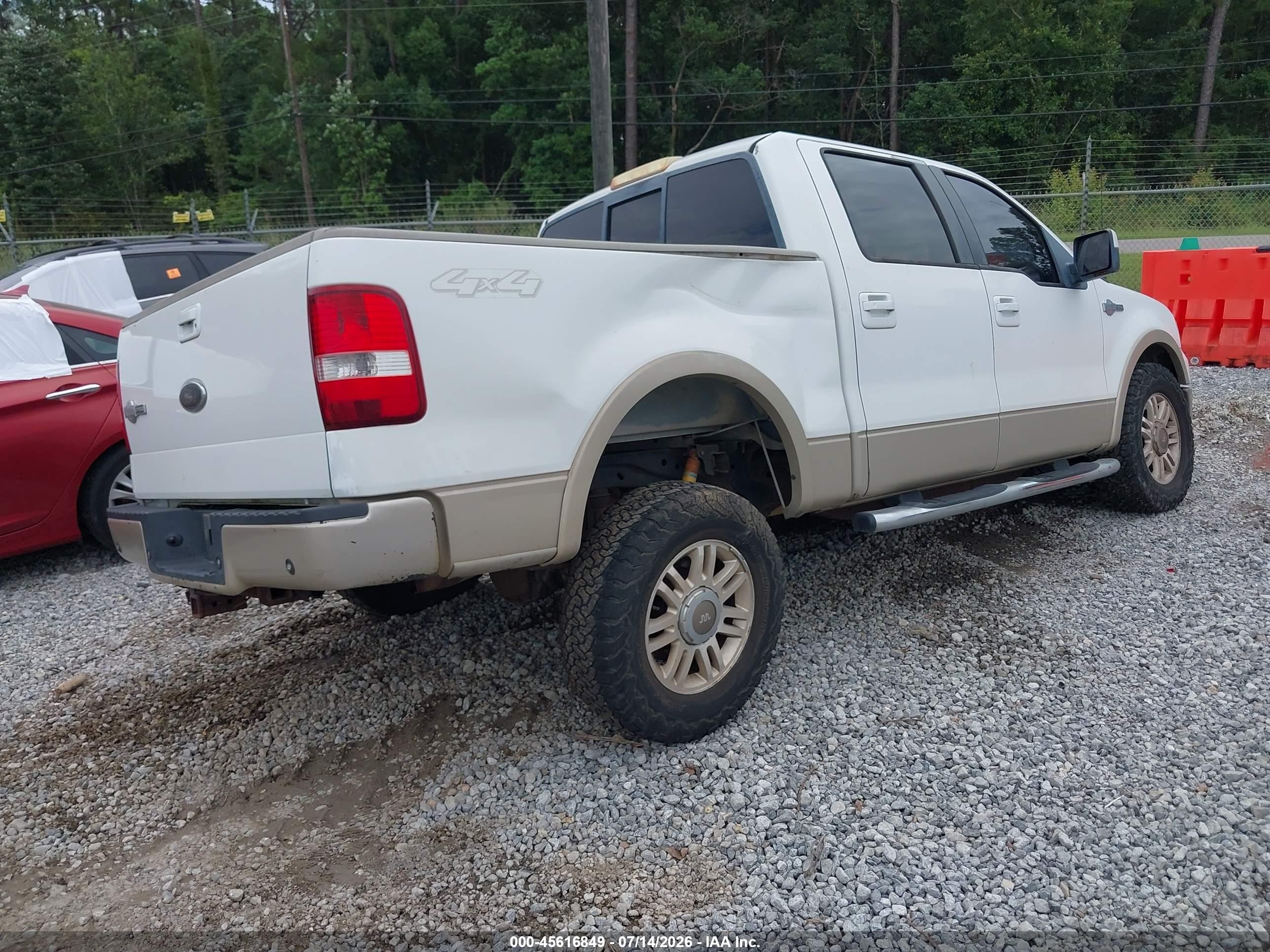 2007 Ford F-150 Fx4/lariat/xlt White vin: 1FTPW14V37KB02612
