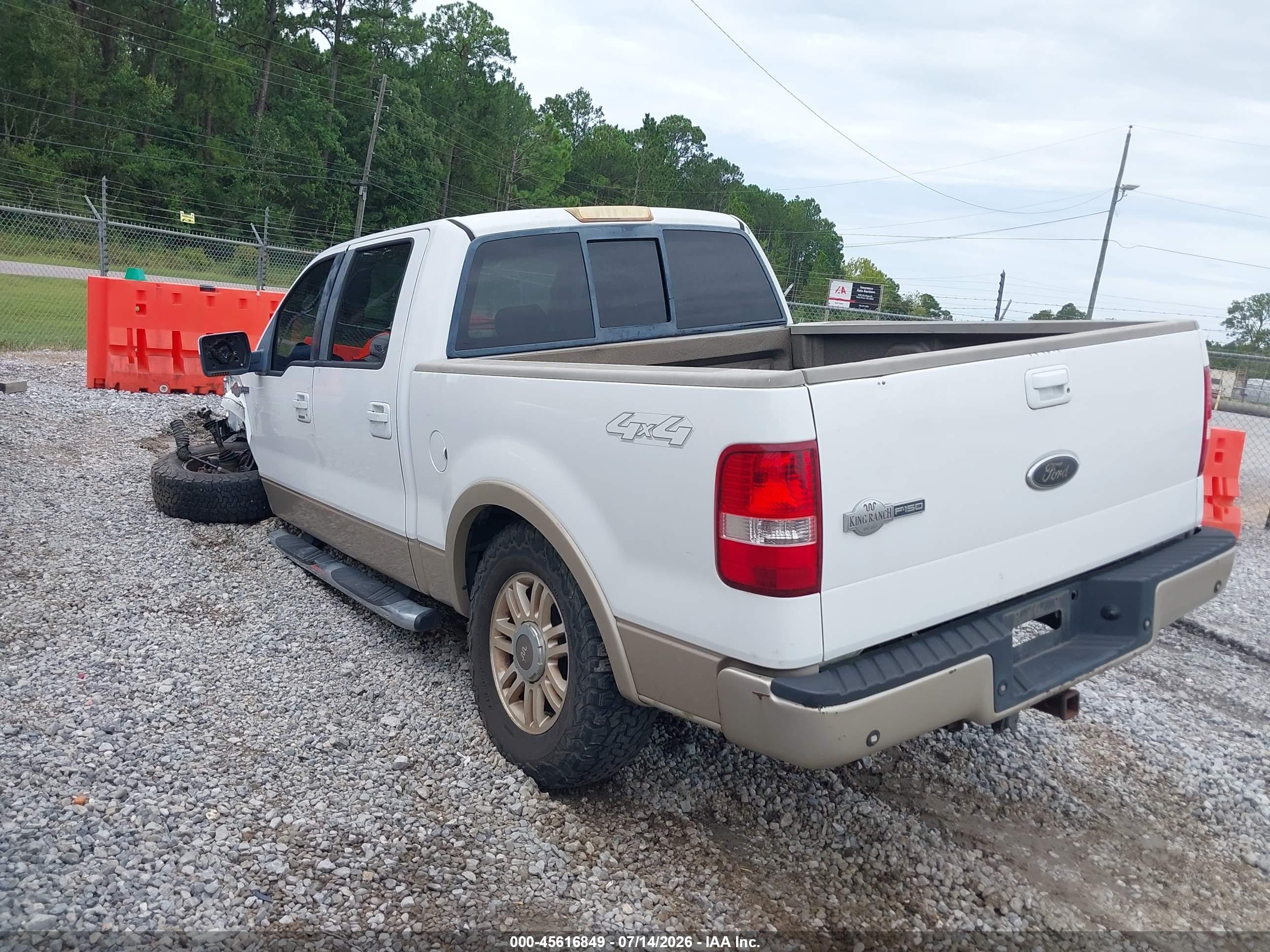 2007 Ford F-150 Fx4/lariat/xlt White vin: 1FTPW14V37KB02612