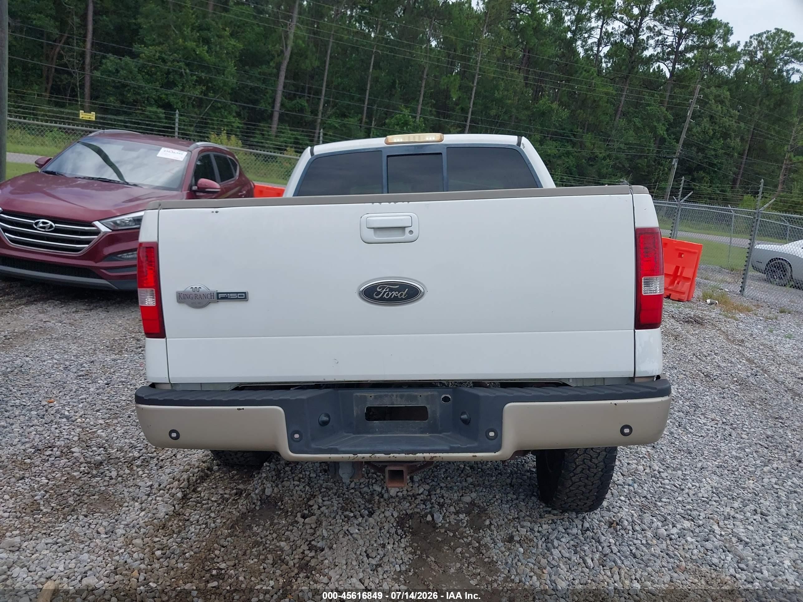 2007 Ford F-150 Fx4/lariat/xlt White vin: 1FTPW14V37KB02612