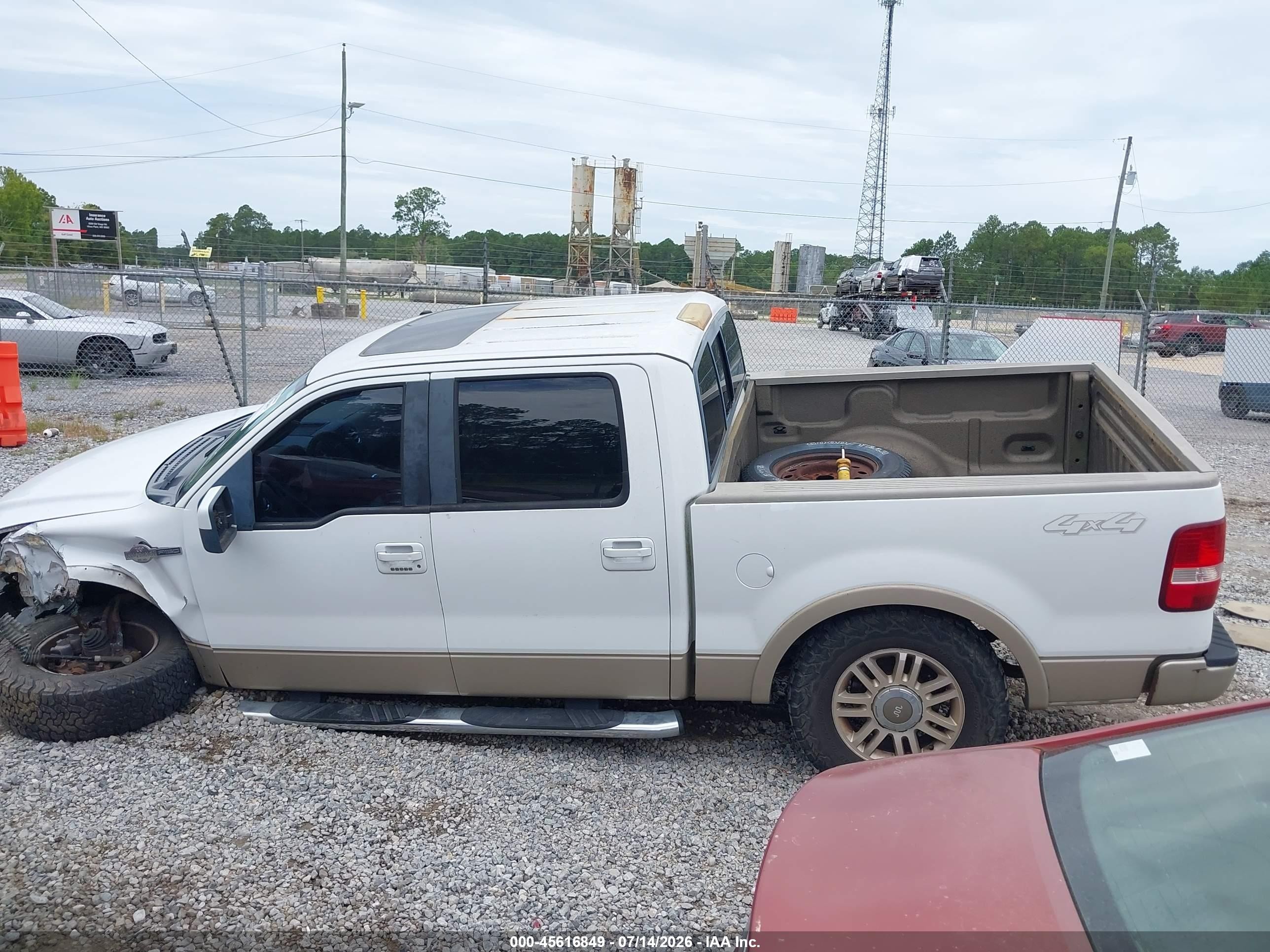 2007 Ford F-150 Fx4/lariat/xlt White vin: 1FTPW14V37KB02612