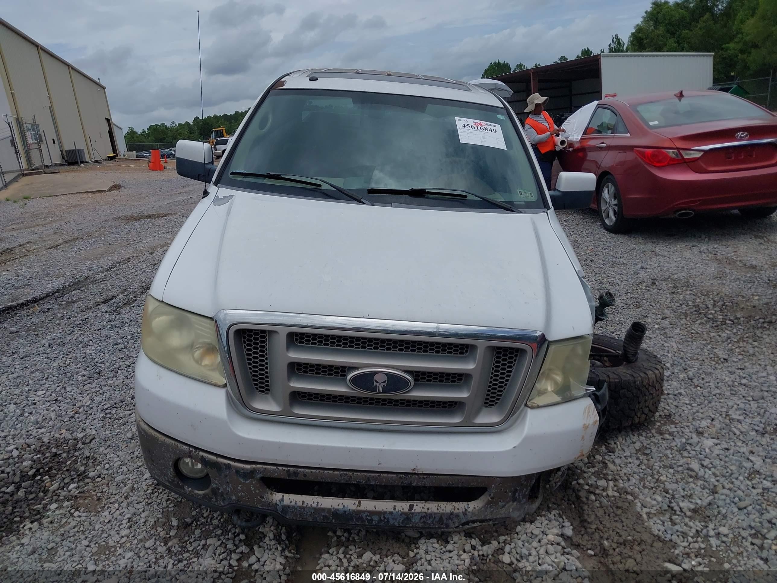 2007 Ford F-150 Fx4/lariat/xlt White vin: 1FTPW14V37KB02612