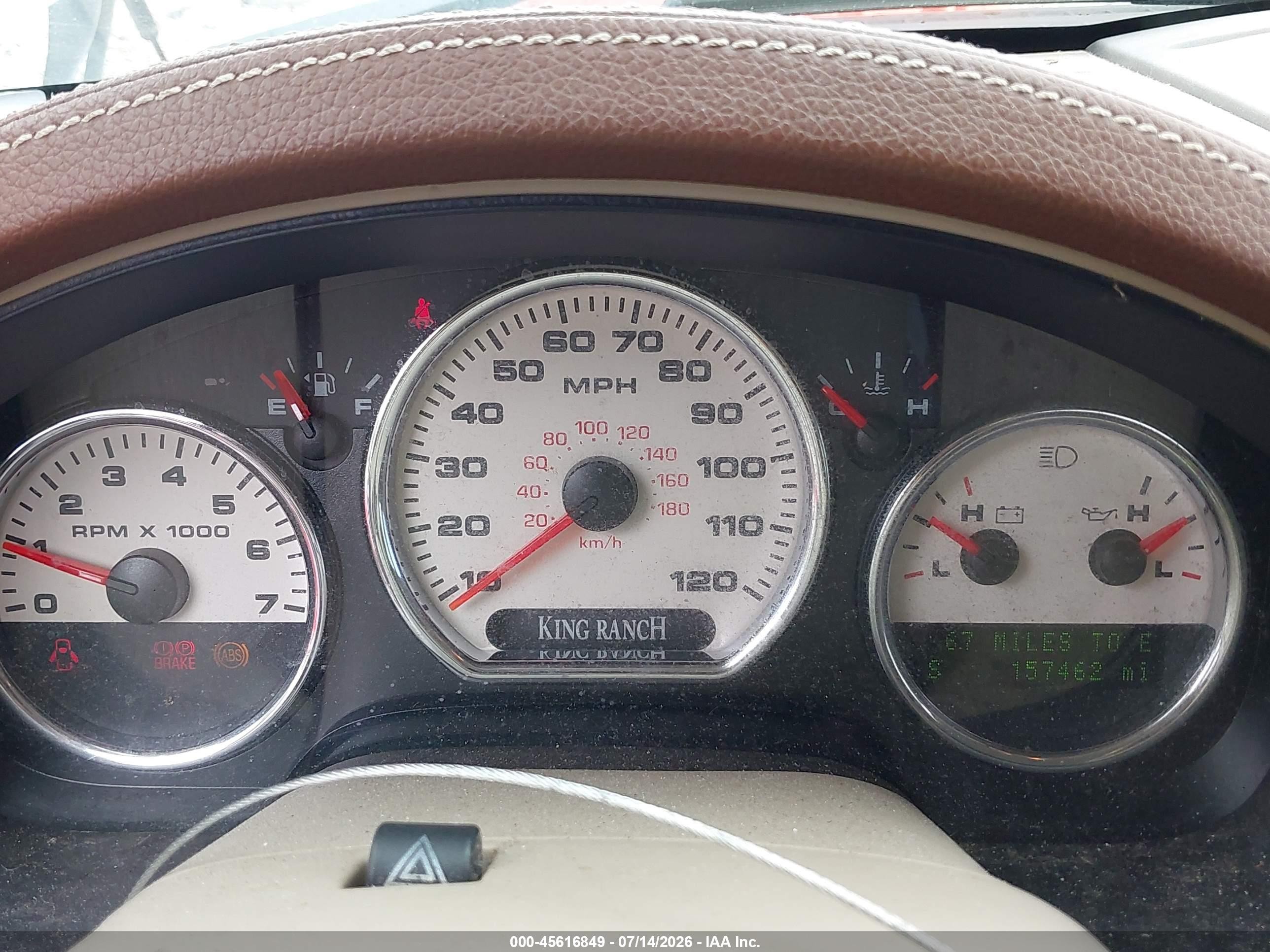 2007 Ford F-150 Fx4/lariat/xlt White vin: 1FTPW14V37KB02612