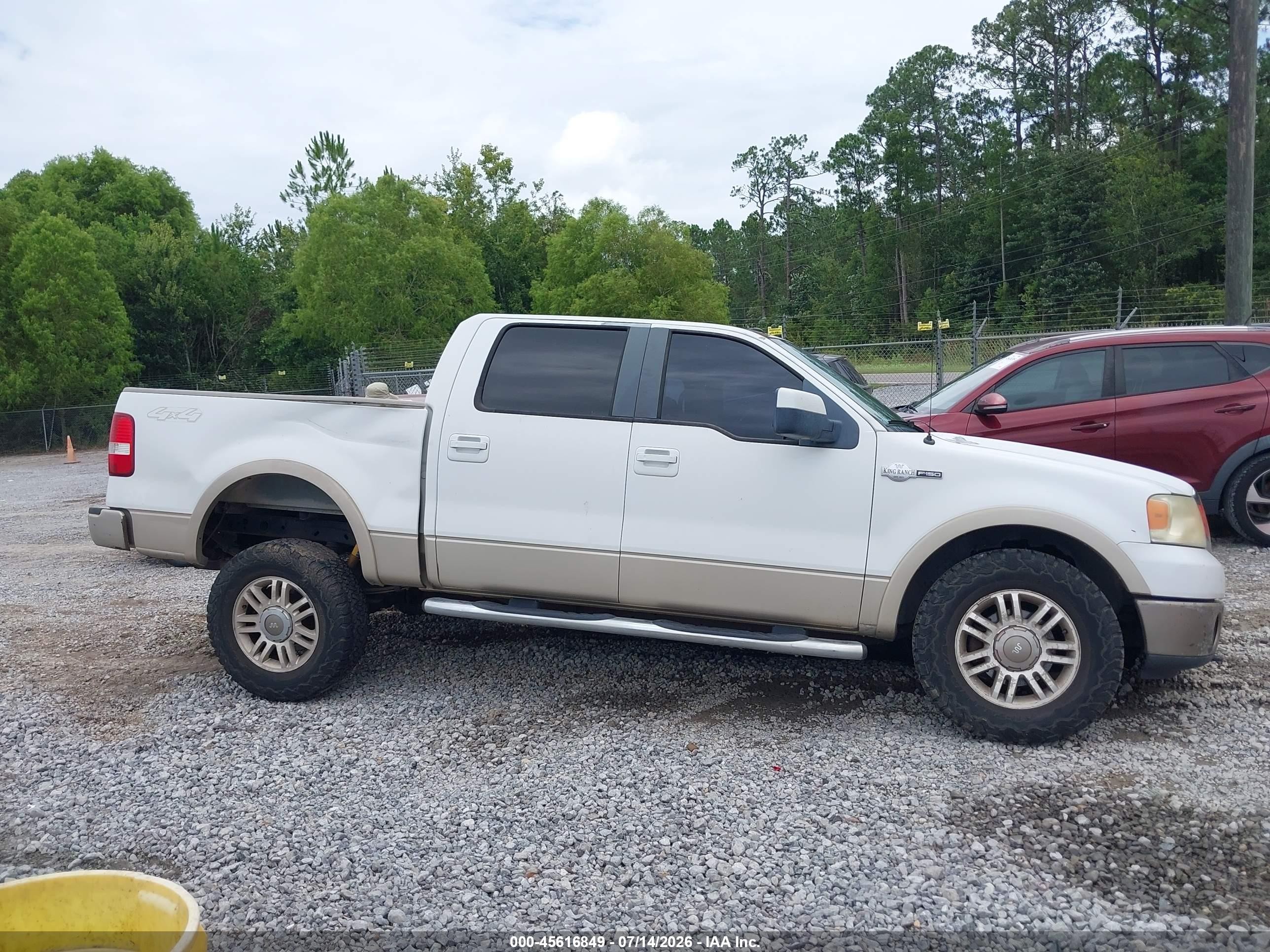 2007 Ford F-150 Fx4/lariat/xlt White vin: 1FTPW14V37KB02612