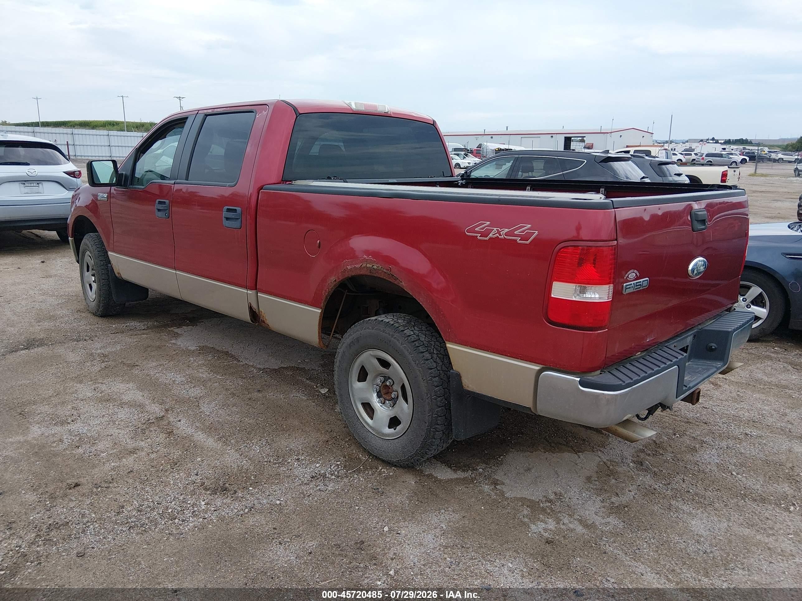 2007 Ford F-150 Fx4/lariat/xlt Red vin: 1FTPW14V37KC31076
