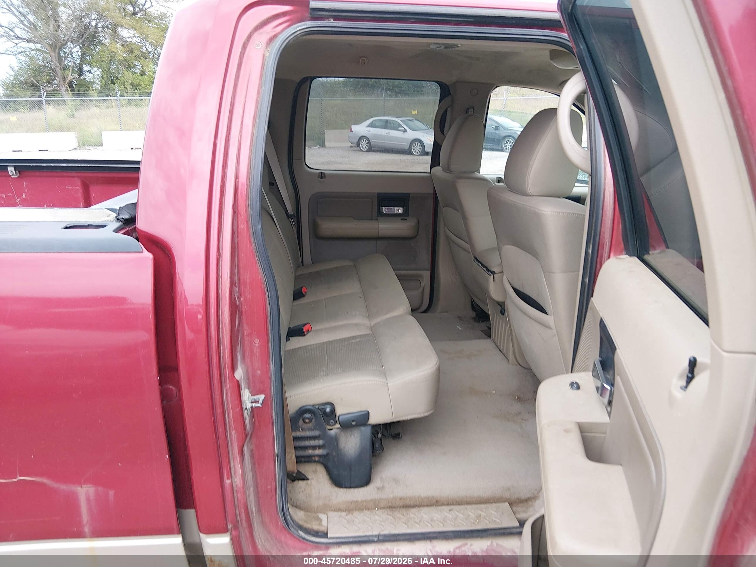 2007 Ford F-150 Fx4/lariat/xlt Red vin: 1FTPW14V37KC31076