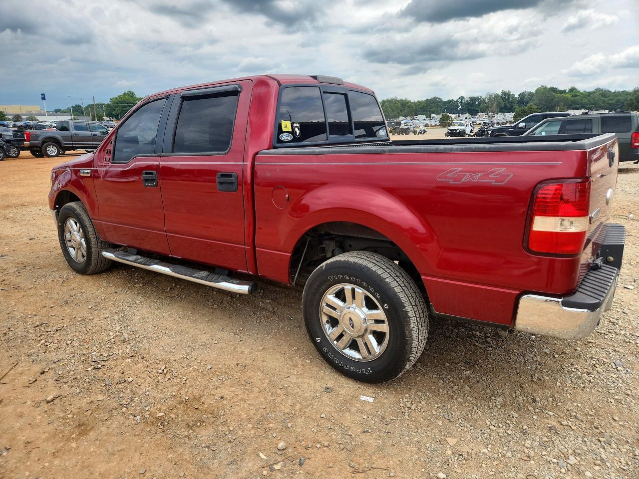 2007 Ford F150 Supercrew Red vin: 1FTPW14V37KC99412