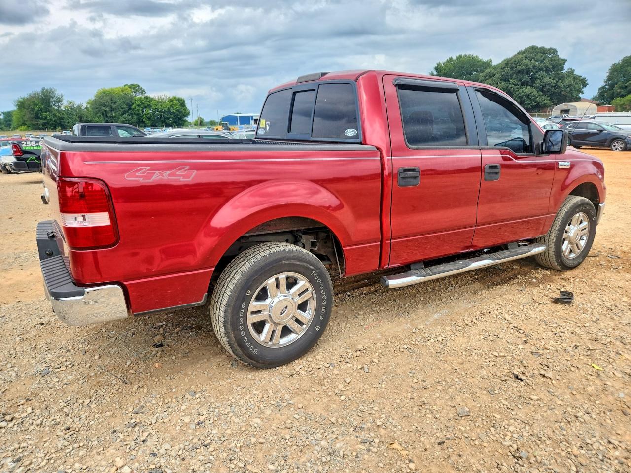 2007 Ford F150 Supercrew Red vin: 1FTPW14V37KC99412