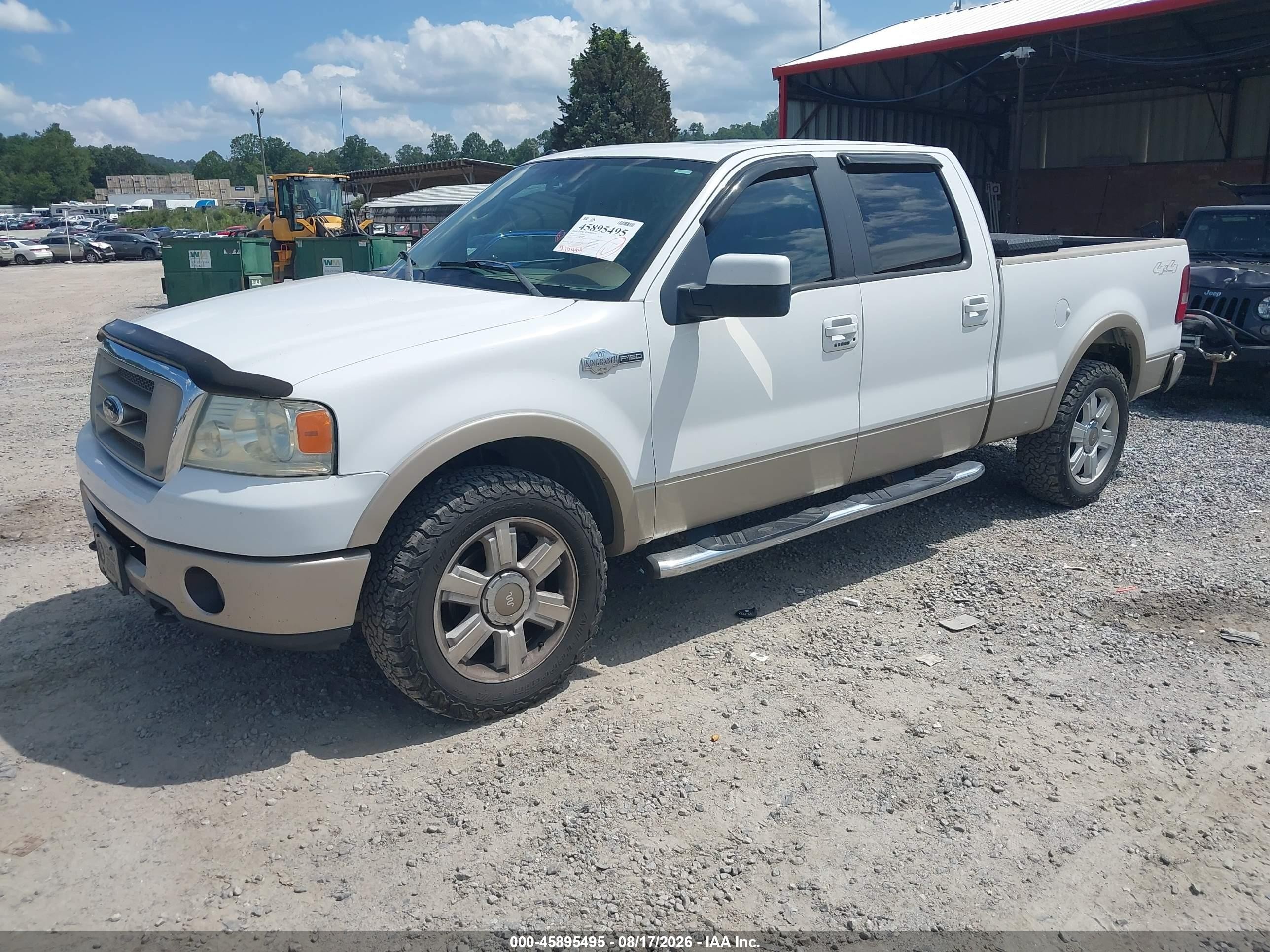 2007 Ford F-150 Fx4/lariat/xlt Белый vin: 1FTPW14V37KD24437
