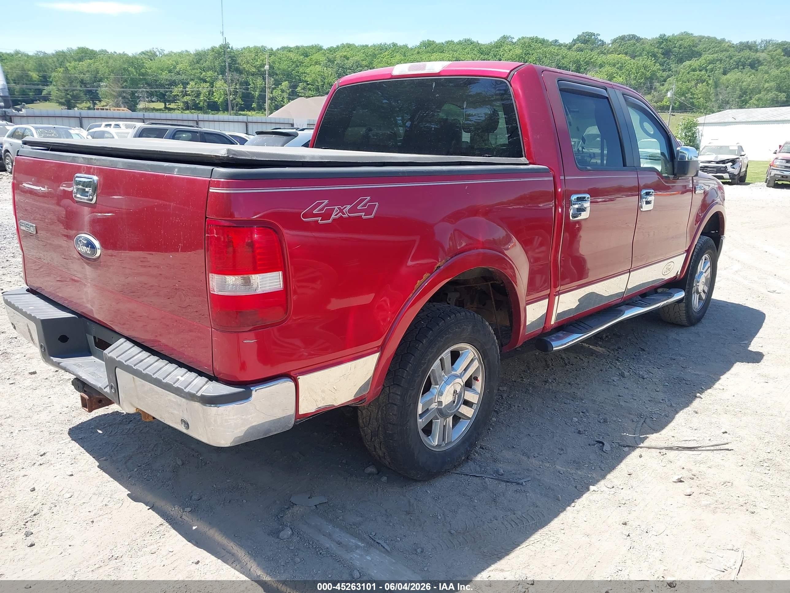 2008 Ford F-150 60th Anniversary/fx4/king Ranch/lariat/xlt Burgundy vin: 1FTPW14V38FA29669