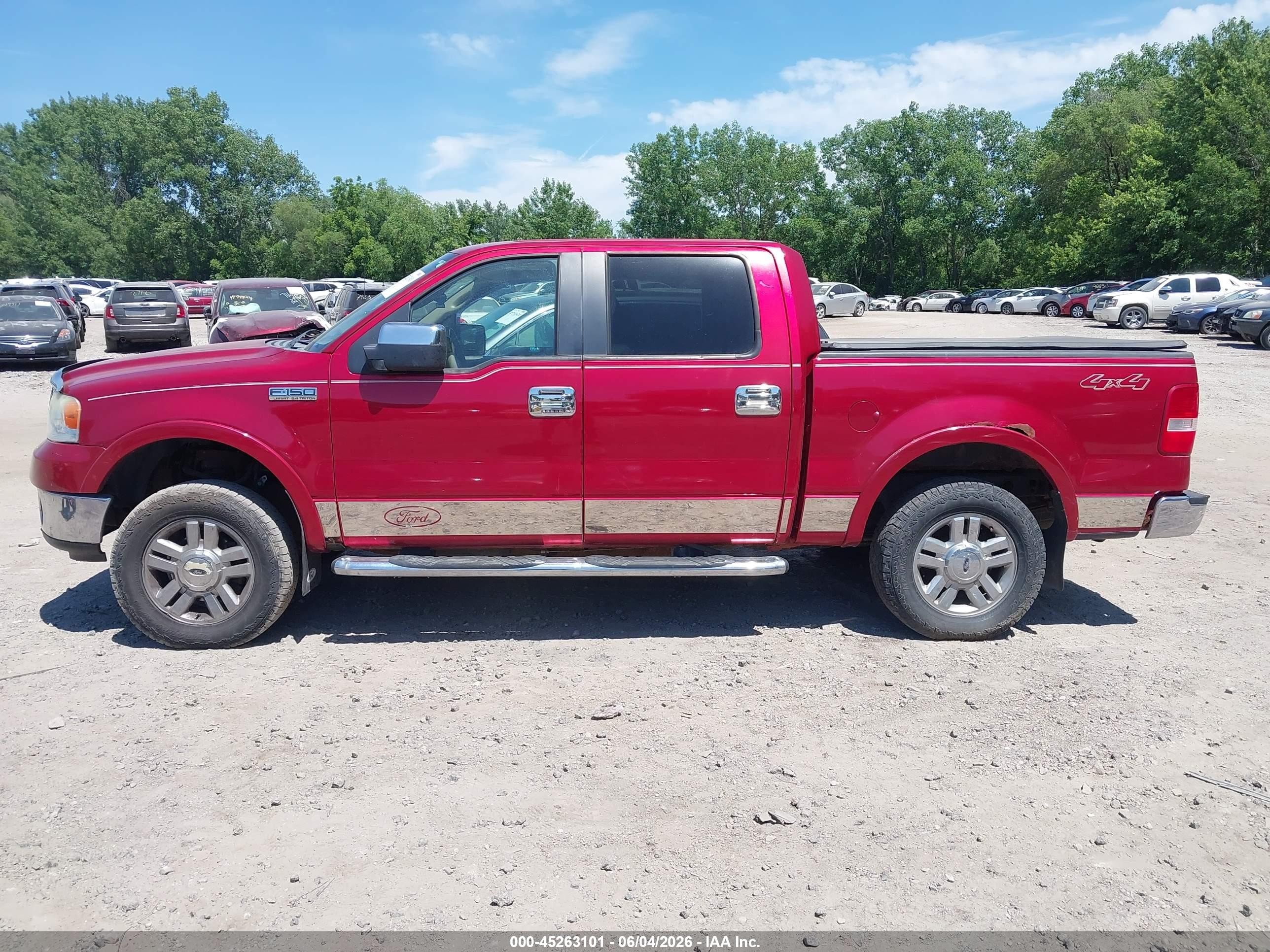 2008 Ford F-150 60th Anniversary/fx4/king Ranch/lariat/xlt Burgundy vin: 1FTPW14V38FA29669
