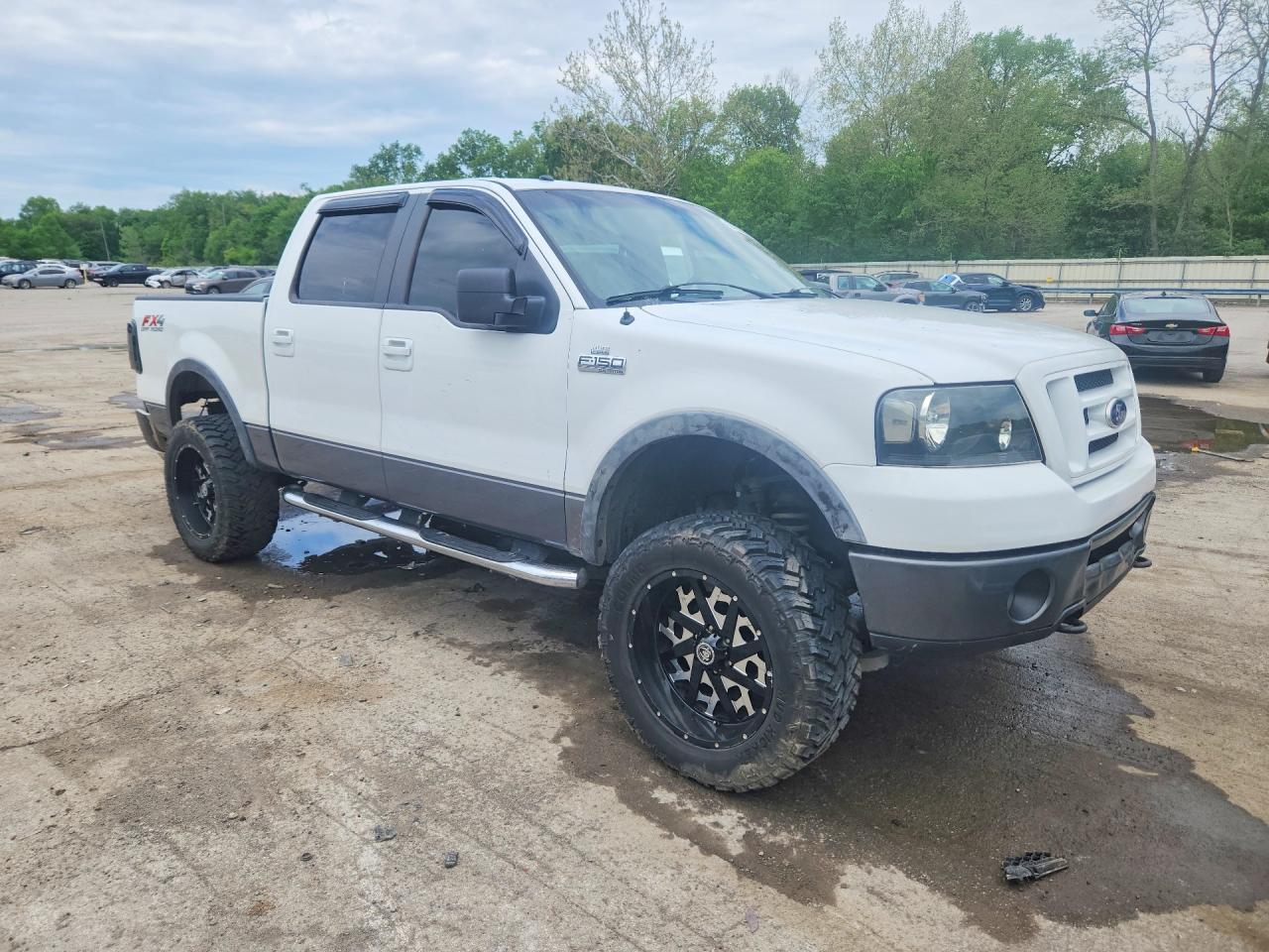 2008 Ford F150 Supercrew White vin: 1FTPW14V38FA60548