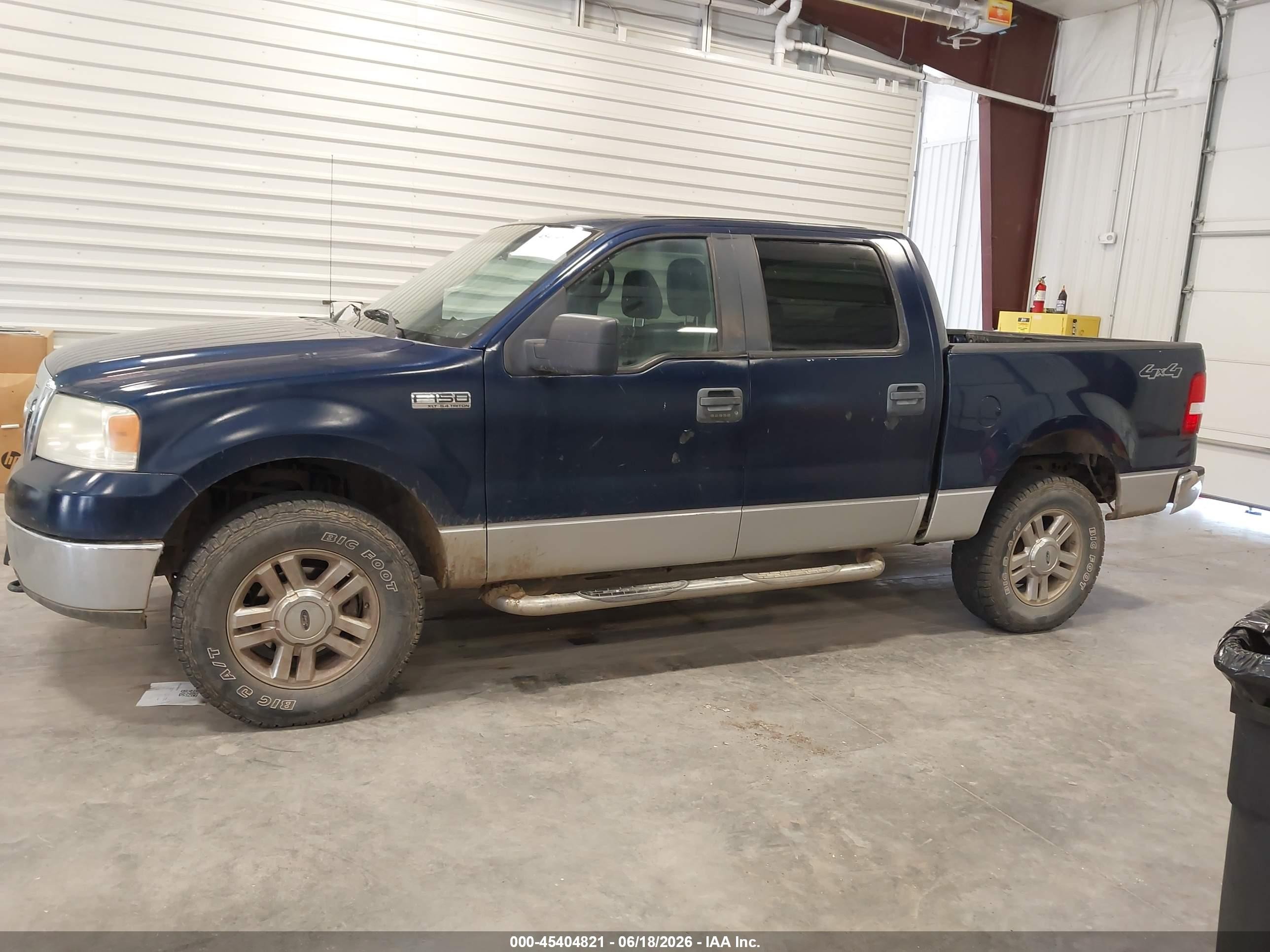 2008 Ford F-150 60th Anniversary/fx4/king Ranch/lariat/xlt Blue vin: 1FTPW14V38FA83277