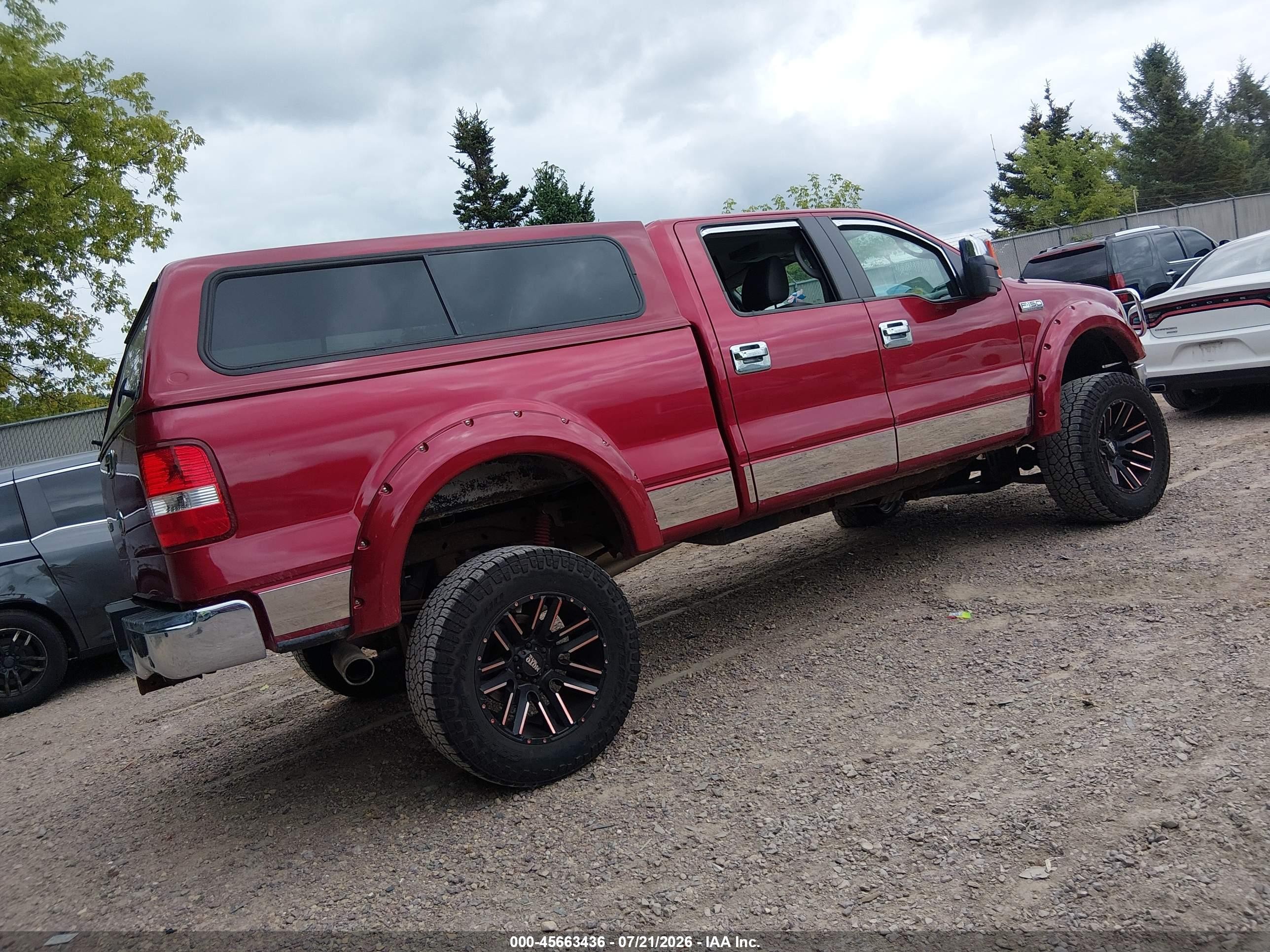 2008 Ford F-150 60th Anniversary/fx4/king Ranch/lariat/xlt Burgundy vin: 1FTPW14V38FB64277