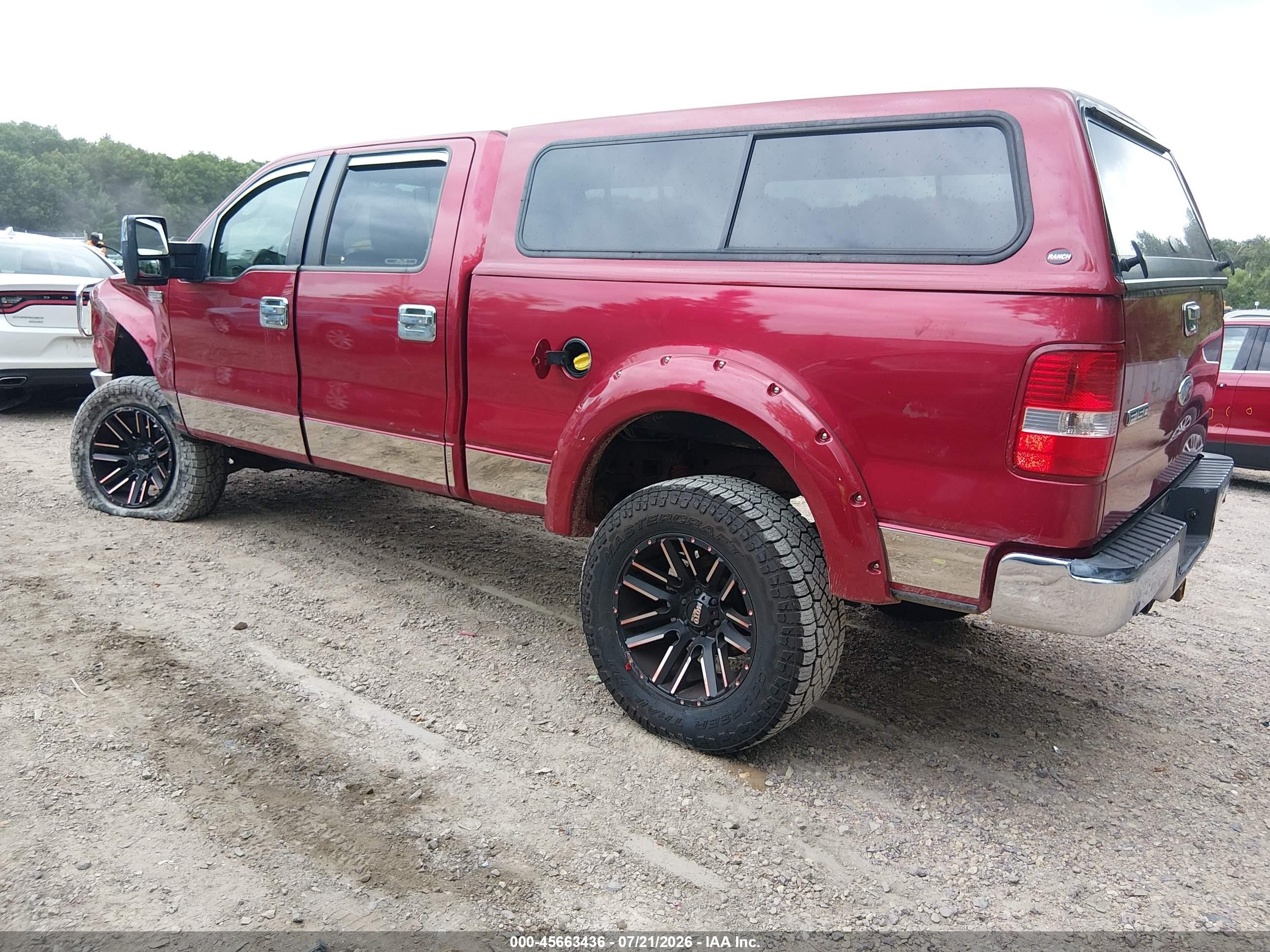 2008 Ford F-150 60th Anniversary/fx4/king Ranch/lariat/xlt Burgundy vin: 1FTPW14V38FB64277